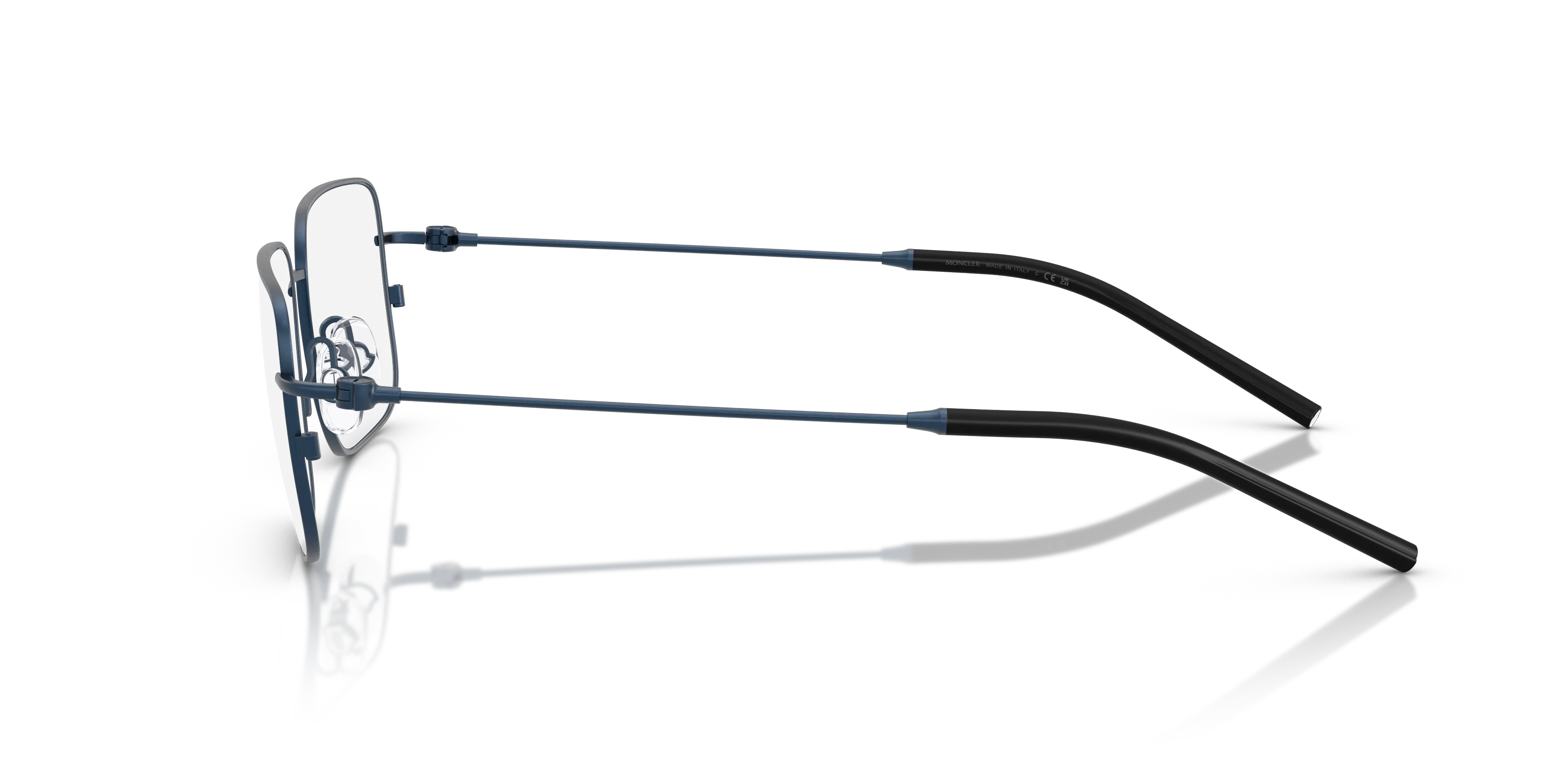Moncler ME1004 1008 Montature da vista Acciaio Blu Trasparente Geometrica Normale - immagine 4