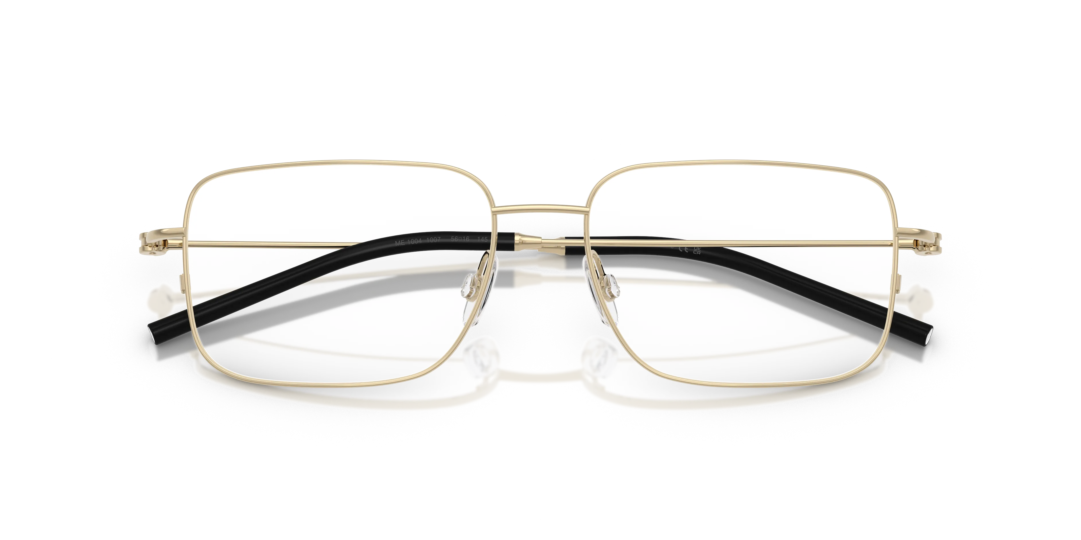 Moncler ME1004 1007 Montature da vista Acciaio Oro Trasparente Geometrica Normale - immagine 2