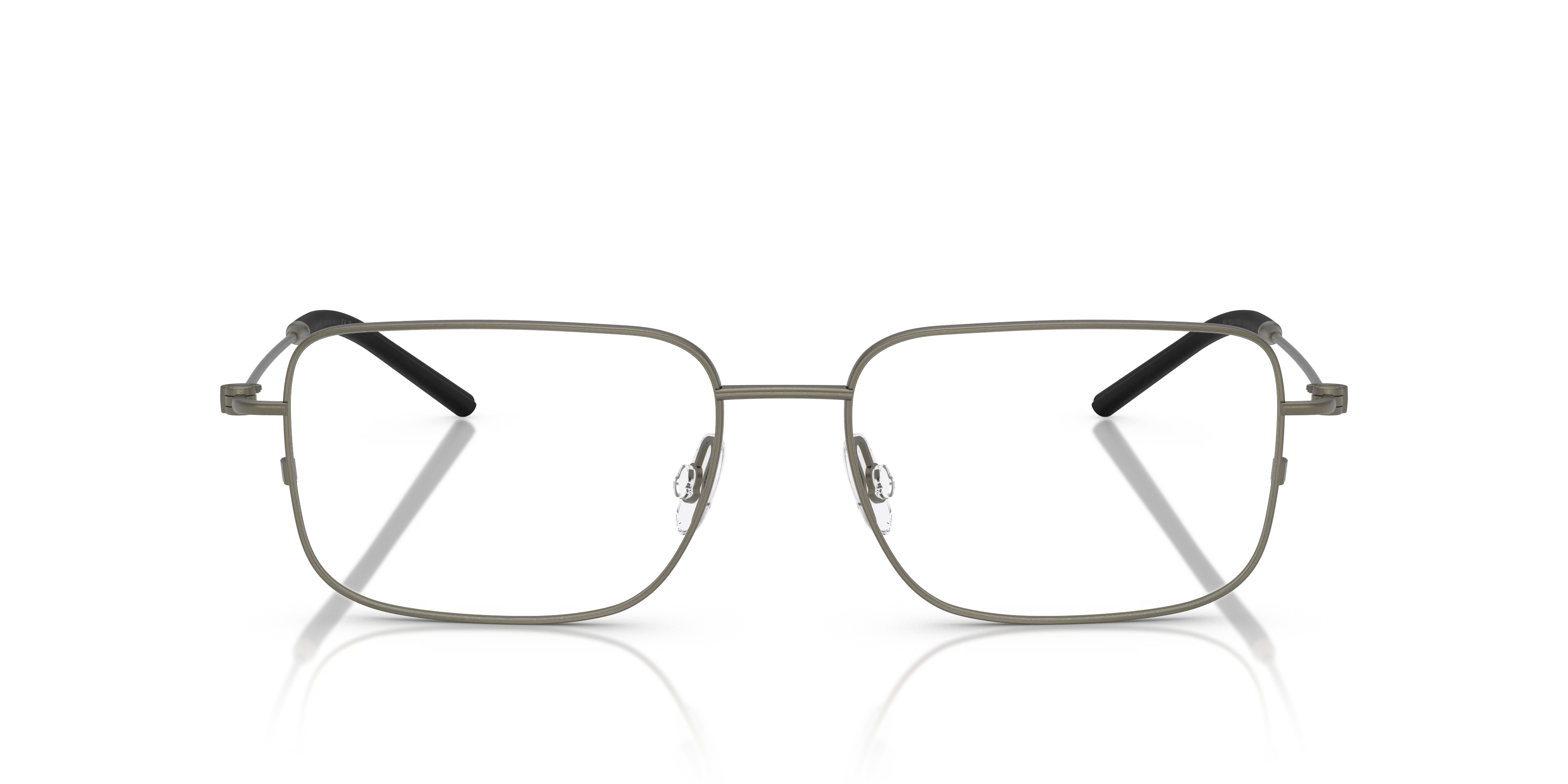 Moncler ME1004 1002 Montature da vista Acciaio Grigio Trasparente Geometrica Normale - immagine 3