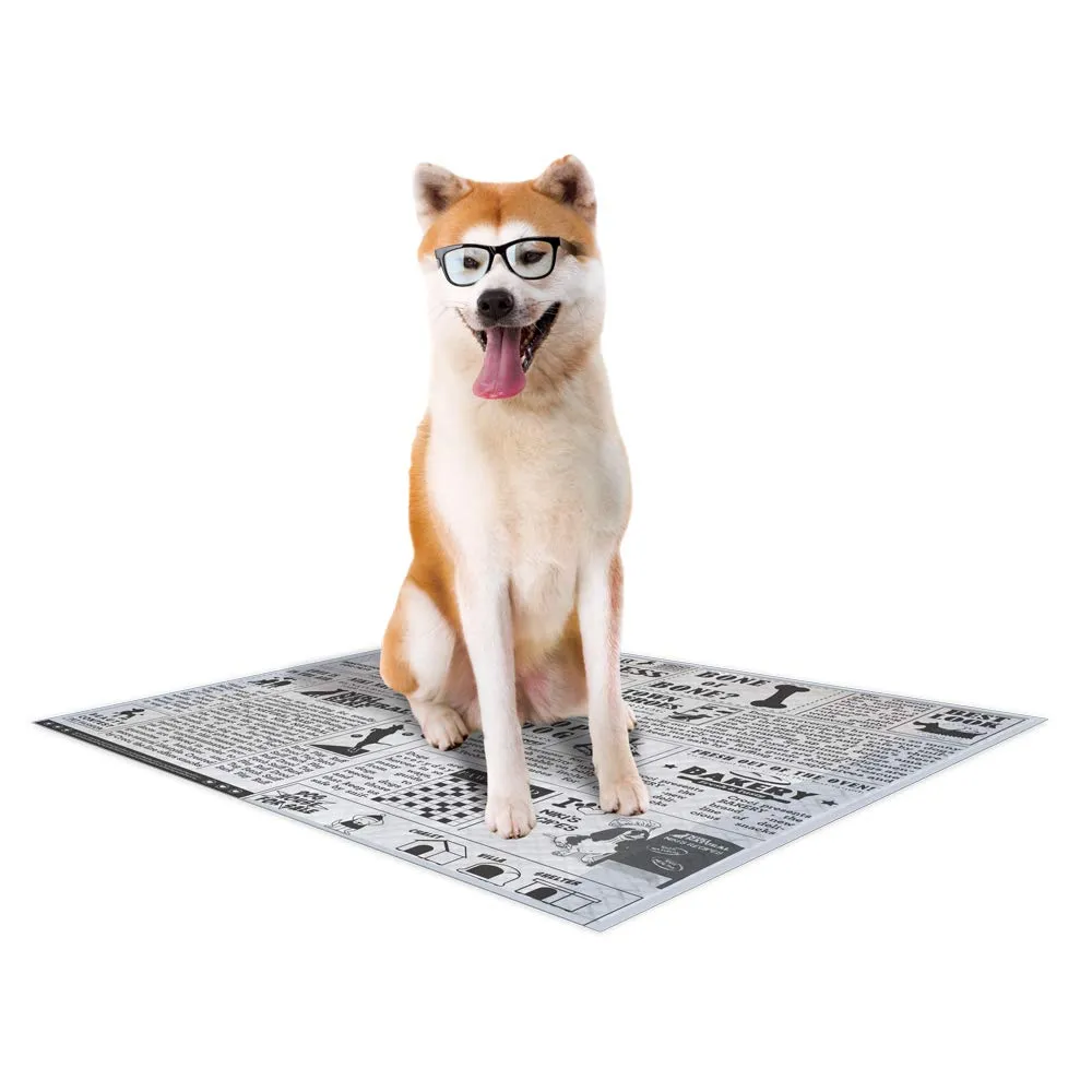 Croci Super Nappy Newspaper - Tappetini igienici per cani super assorbenti 57x54 cm - 60 pz, Traverse cani e animali domestici usa e getta, antiodore e antistrappo - immagine 3
