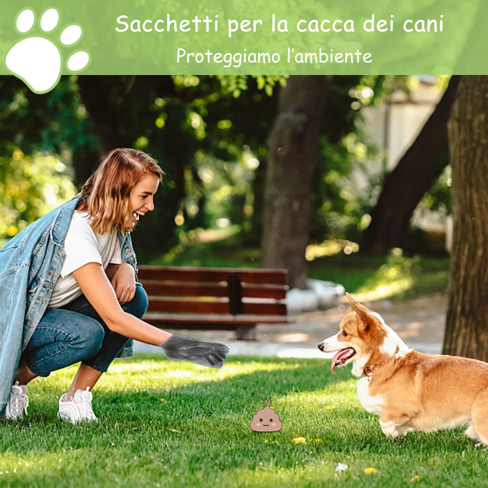 Rolls Sacchetti per gli escrementi dei cani, 300 unità - immagine 5