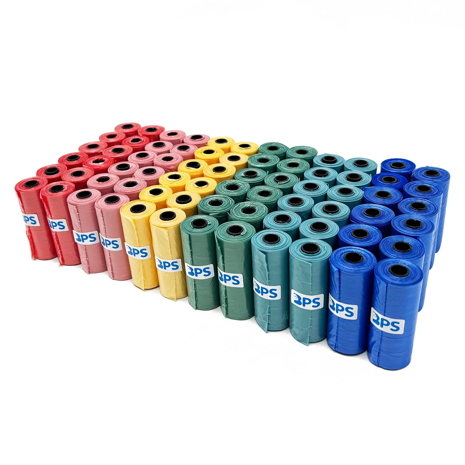 BPS - 1080 sacchetti per escrementi di cani, per animali domestici, confezione da 72 rotoli, multicolore, BPS-5382 x 01 - immagine 3