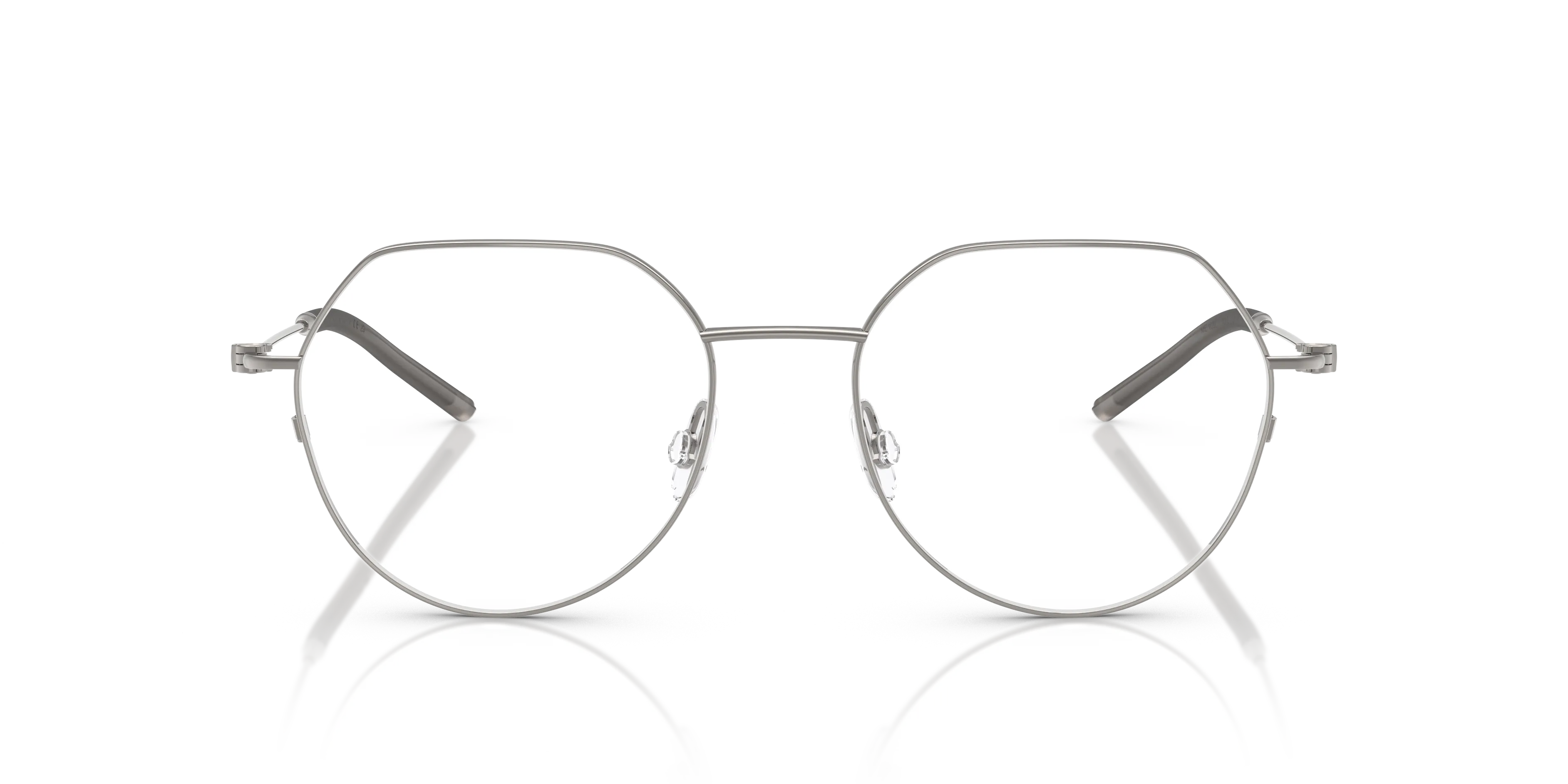 Moncler ME1002 1013 Montature da vista Acciaio Grigio Trasparente Geometrica Normale - immagine 3