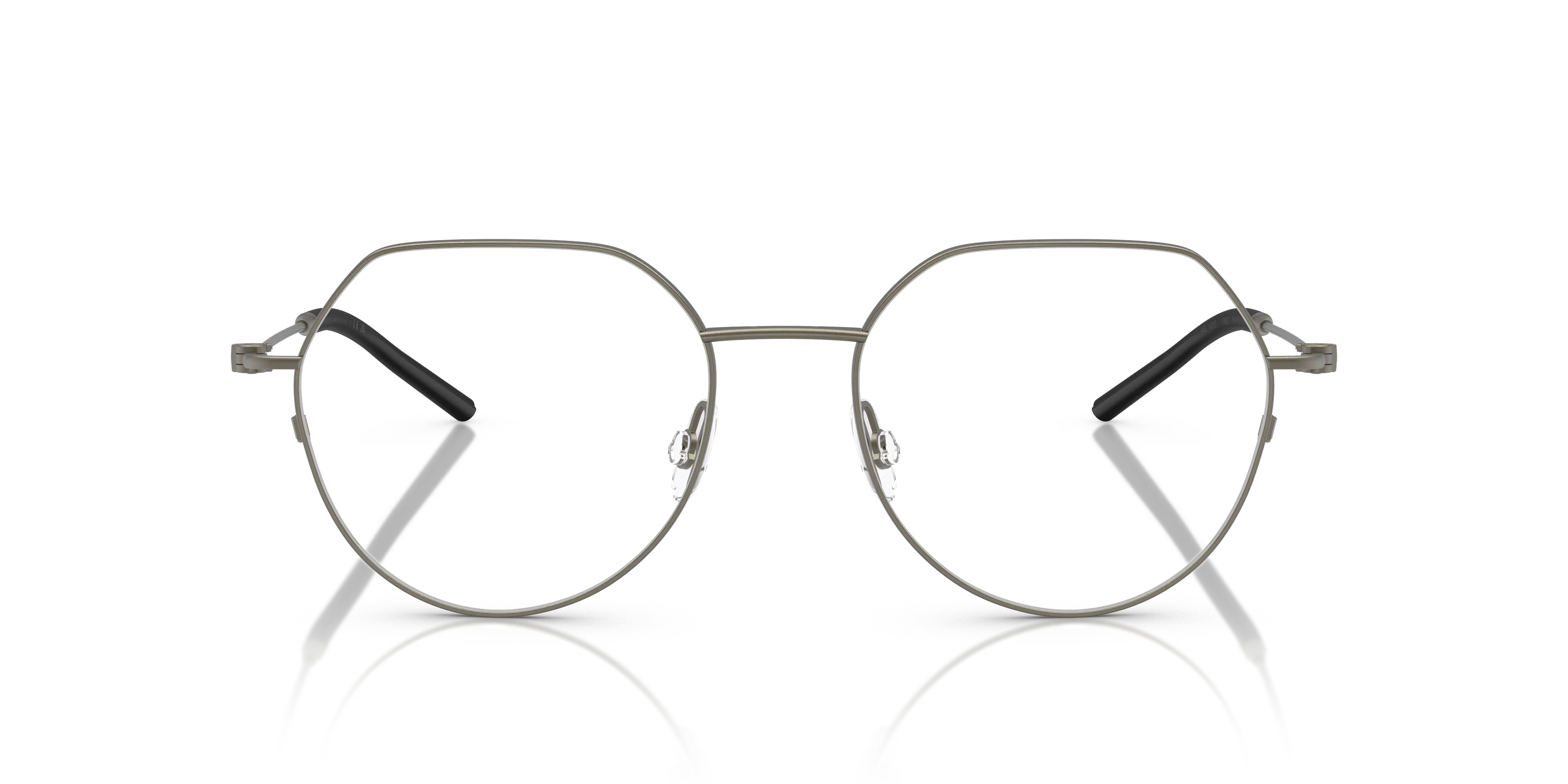 Moncler ME1002 1002 Montature da vista Acciaio Grigio Trasparente Geometrica Normale - immagine 3