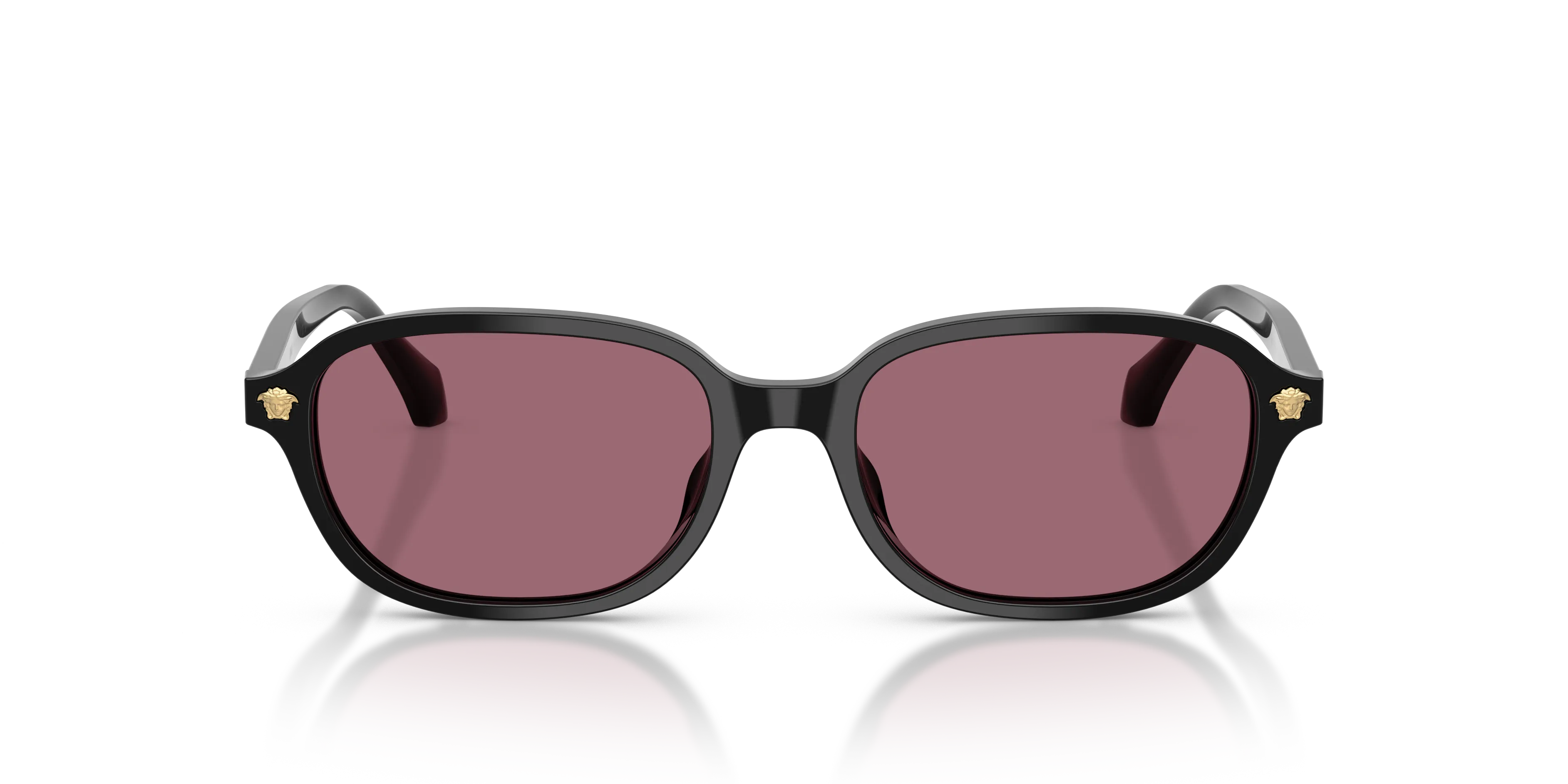 Versace VE4514D GB1/1A Occhiali da sole Acetato Nero Viola Pillow Normale - immagine 2