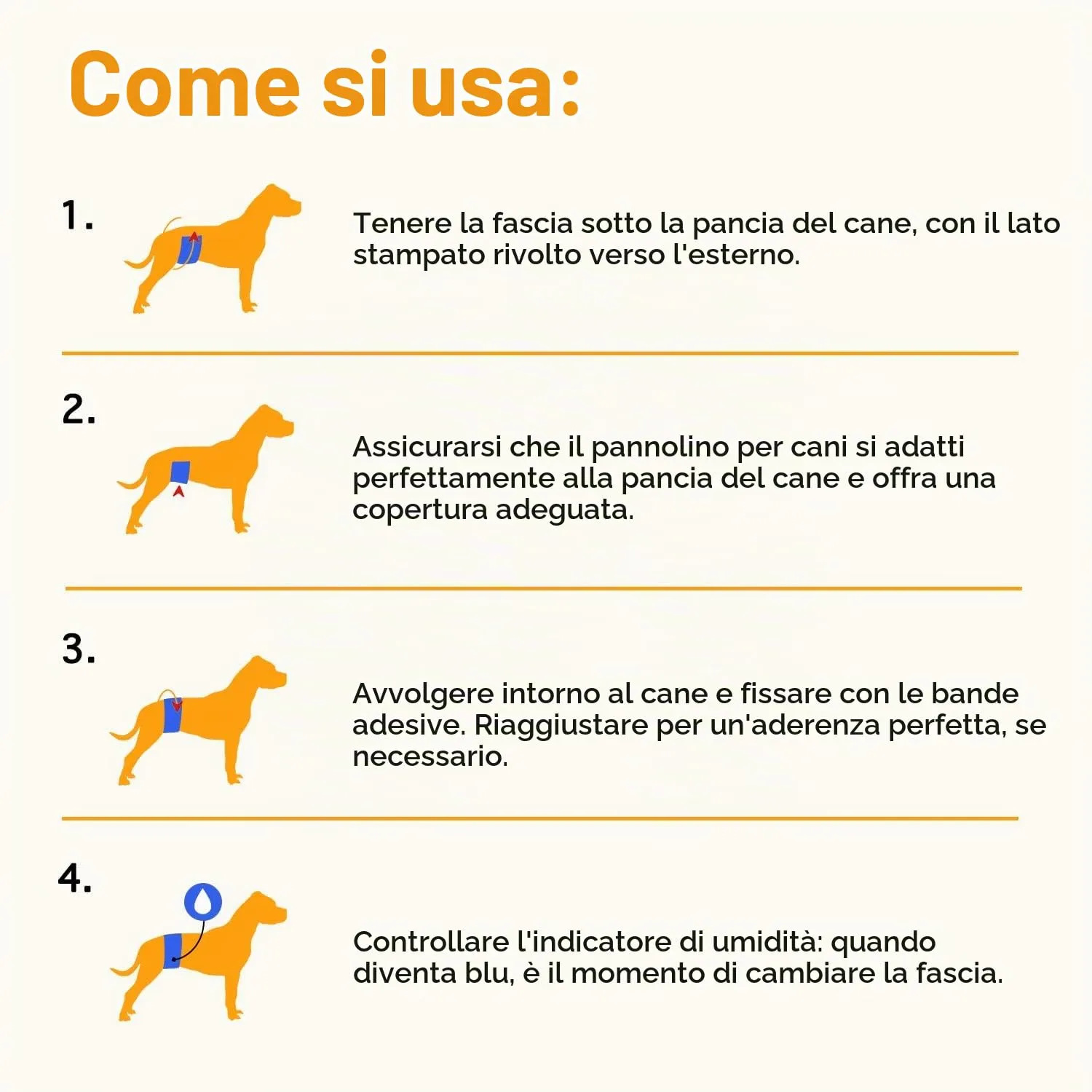 Dono Pannolini per cani e animali domestici, usa e getta, per cuccioli e cani, super assorbenti (6XS -84count) - immagine 6
