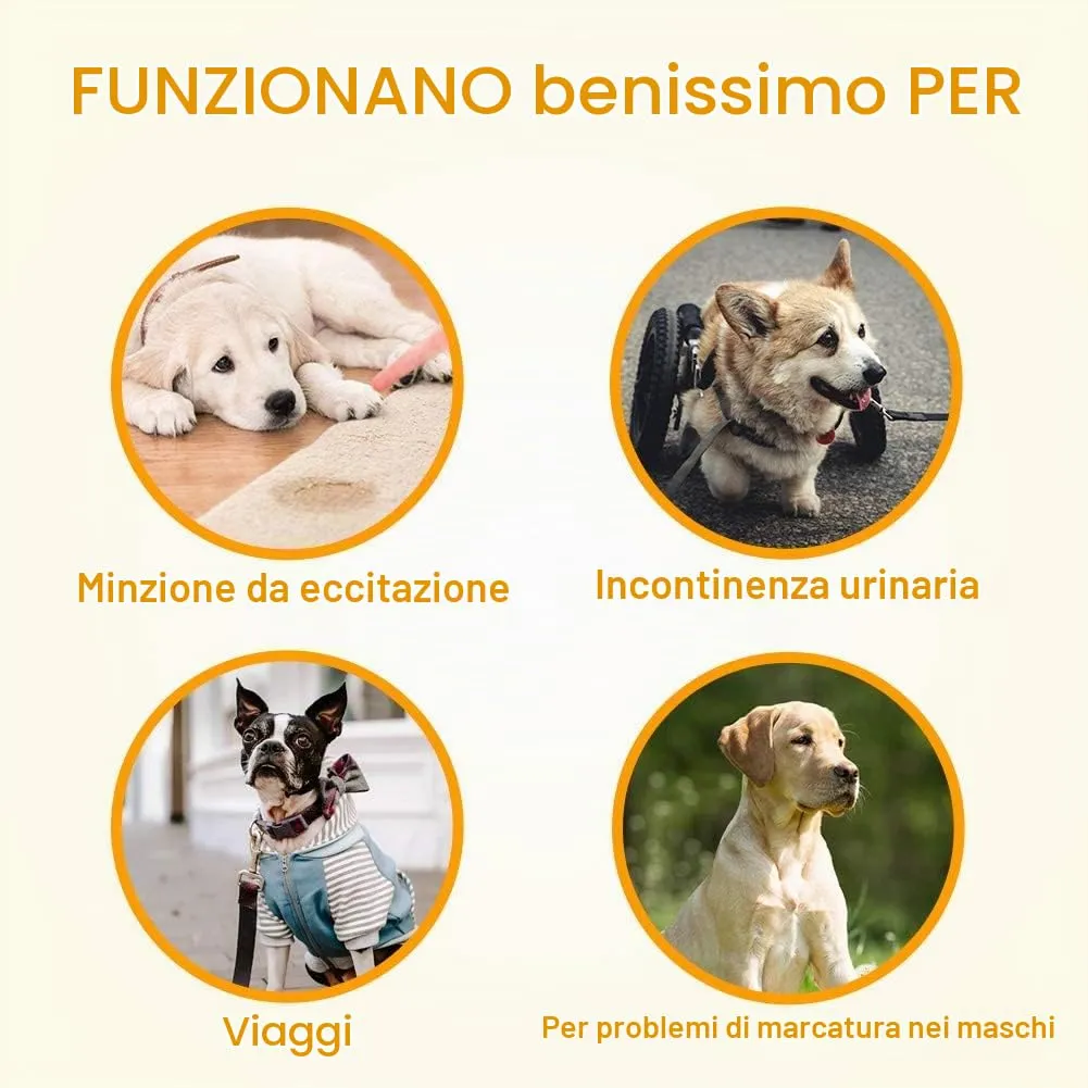 Dono Pannolini per cani e animali domestici, usa e getta, per cuccioli e cani, super assorbenti (6XS -84count) - immagine 7