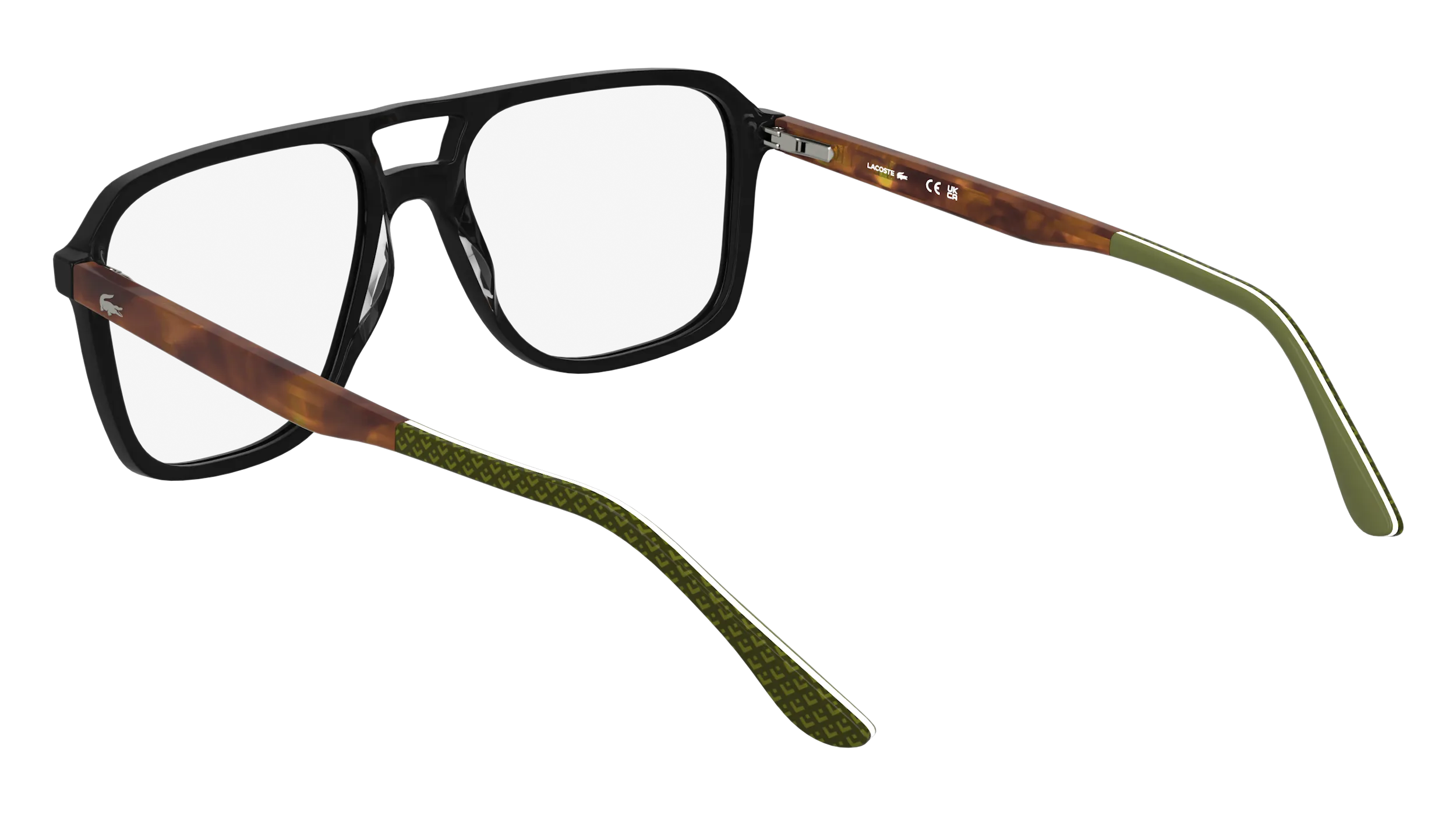 Lacoste L2991 001 Montature da vista Acetato Nero Pilot Normale - immagine 4