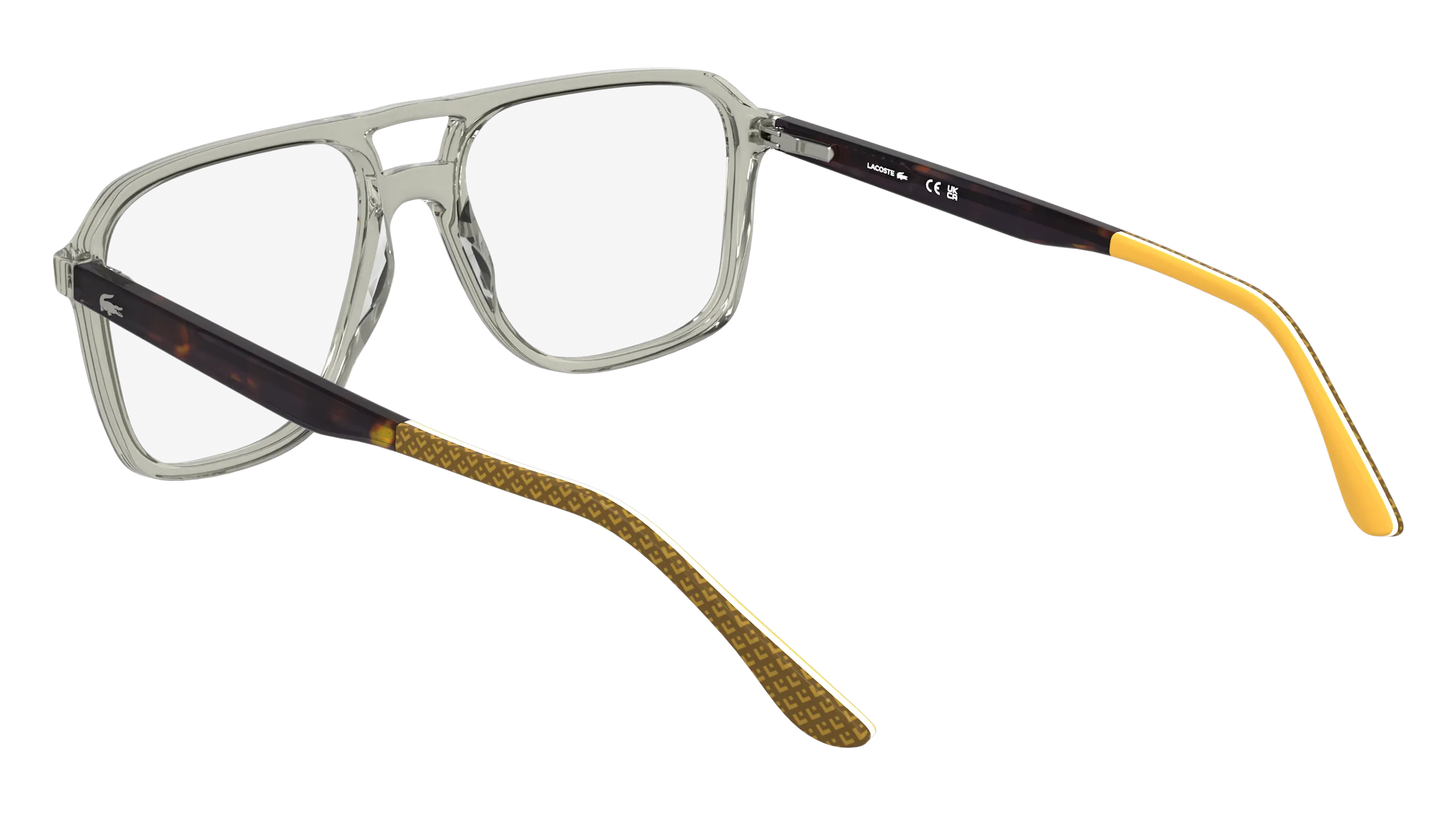 Lacoste L2991 035 Montature da vista Acetato Grigio Pilot Normale - immagine 4