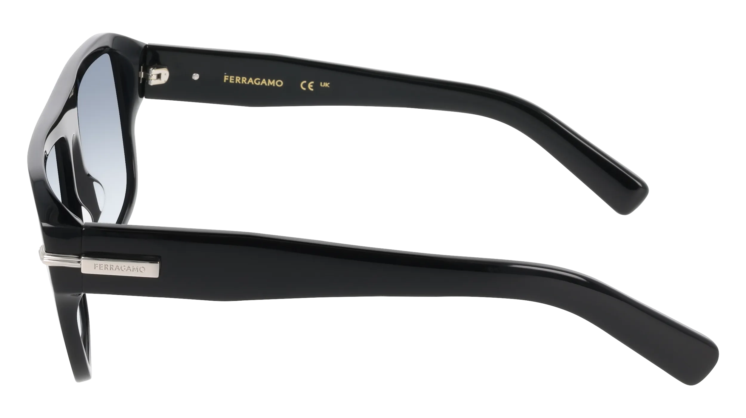Ferragamo SF2078SLBI 001 Occhiali da sole Acetato Squadrata Normale - immagine 3