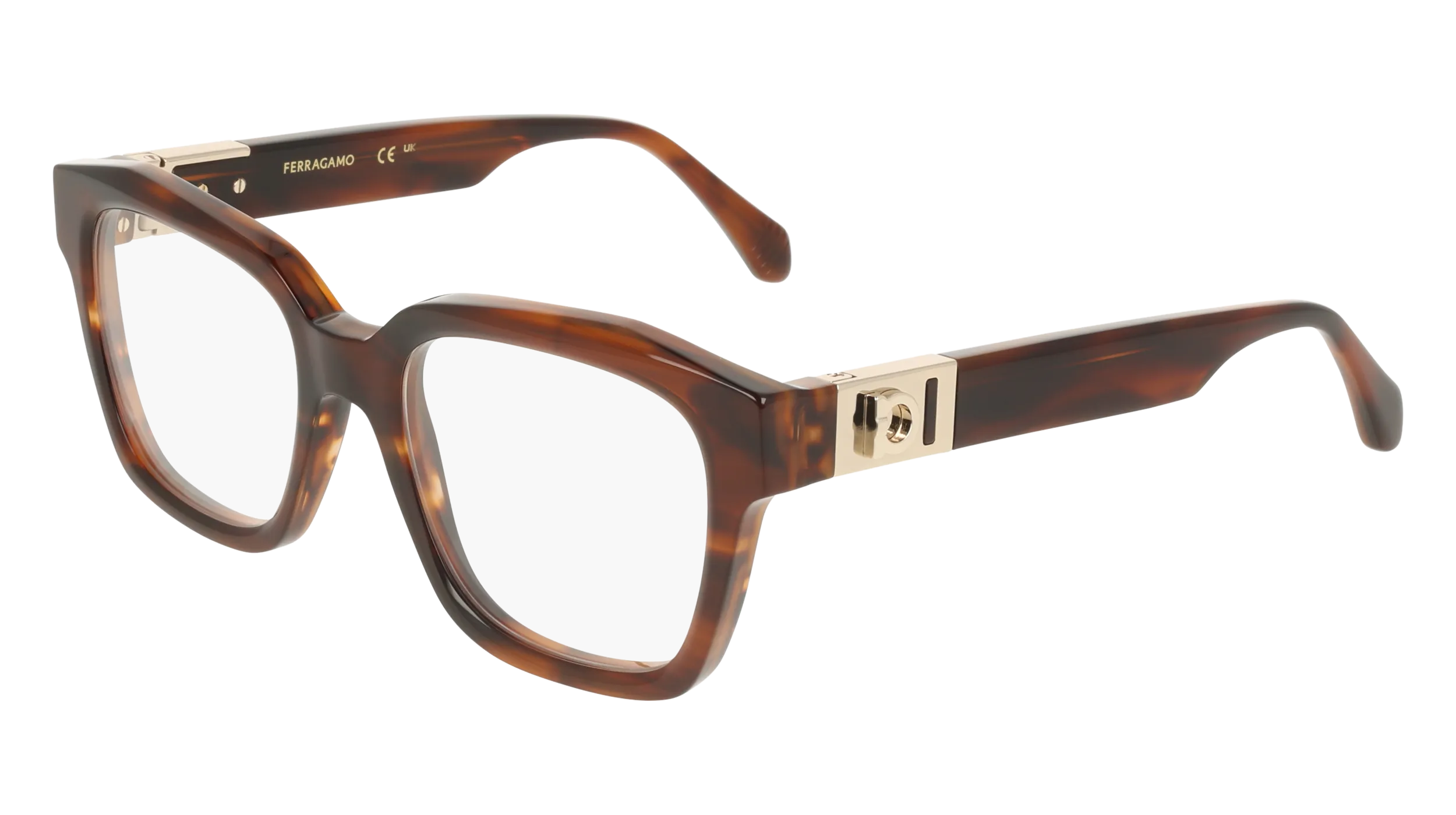 Ferragamo SF3040 240 Montature da vista Acetato Havana Squadrata Normale - immagine 1