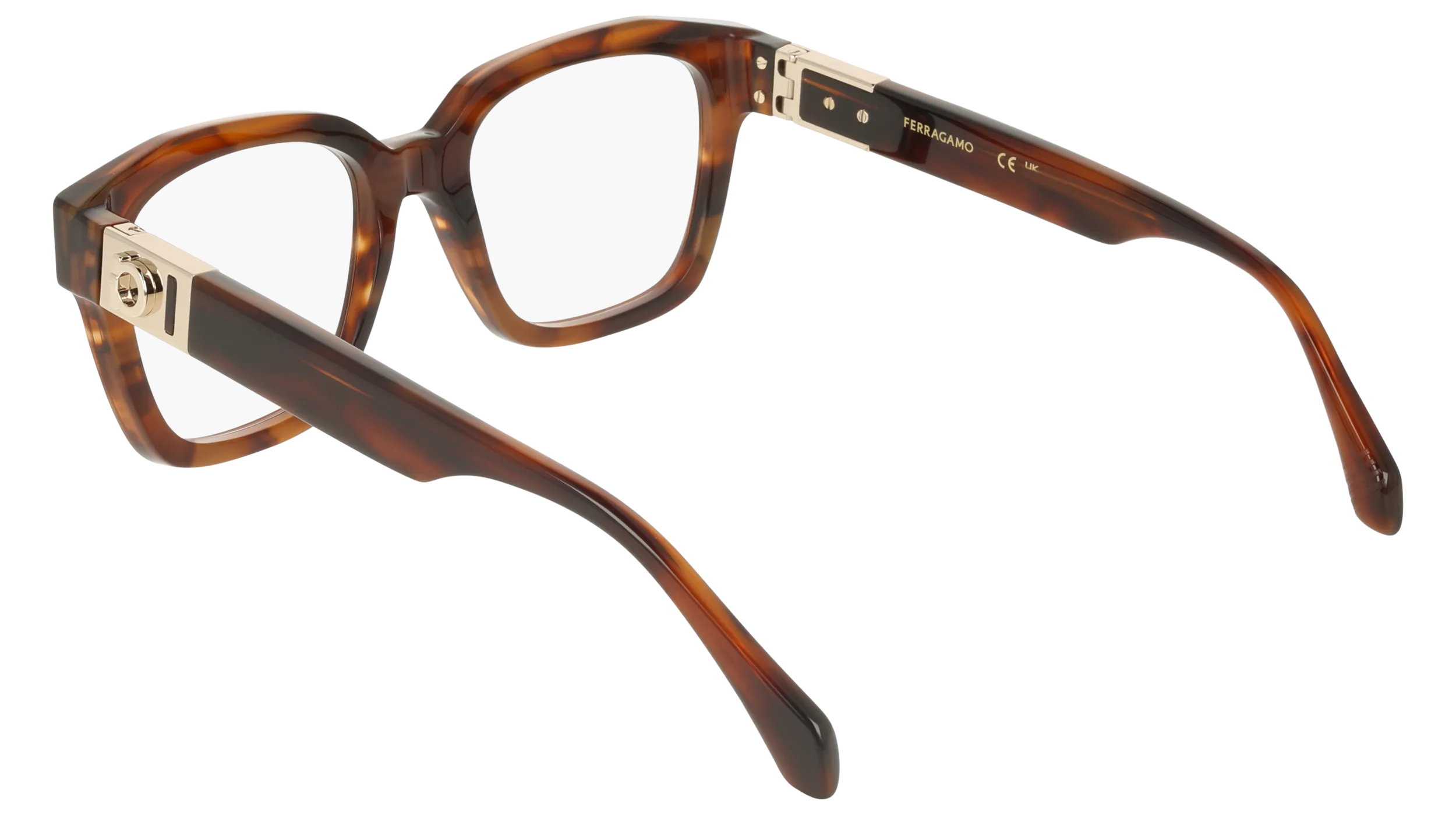 Ferragamo SF3040 240 Montature da vista Acetato Havana Squadrata Normale - immagine 4
