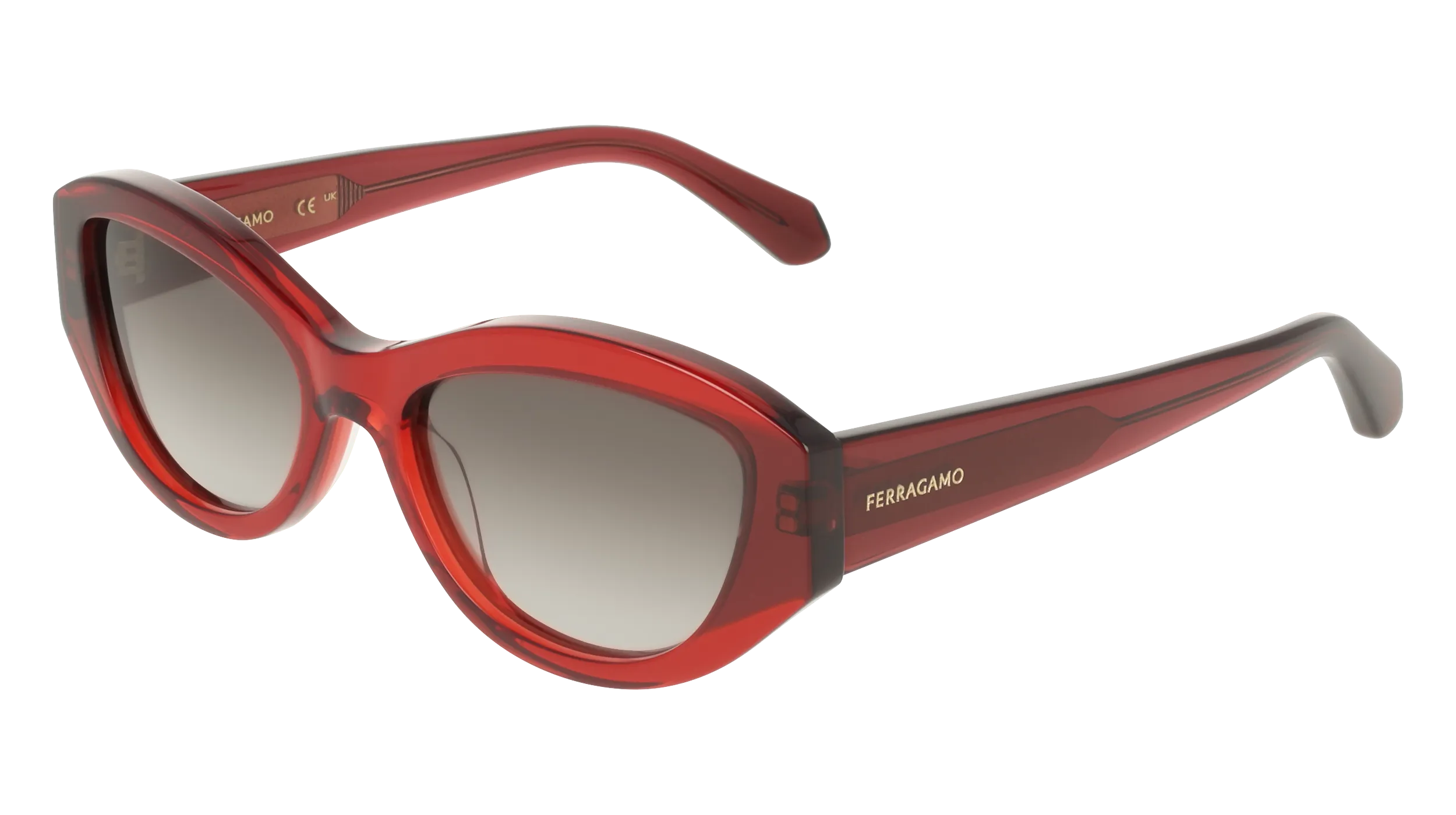 Ferragamo SF2104S 614 Occhiali da sole Acetato Rotonda Normale - immagine 1