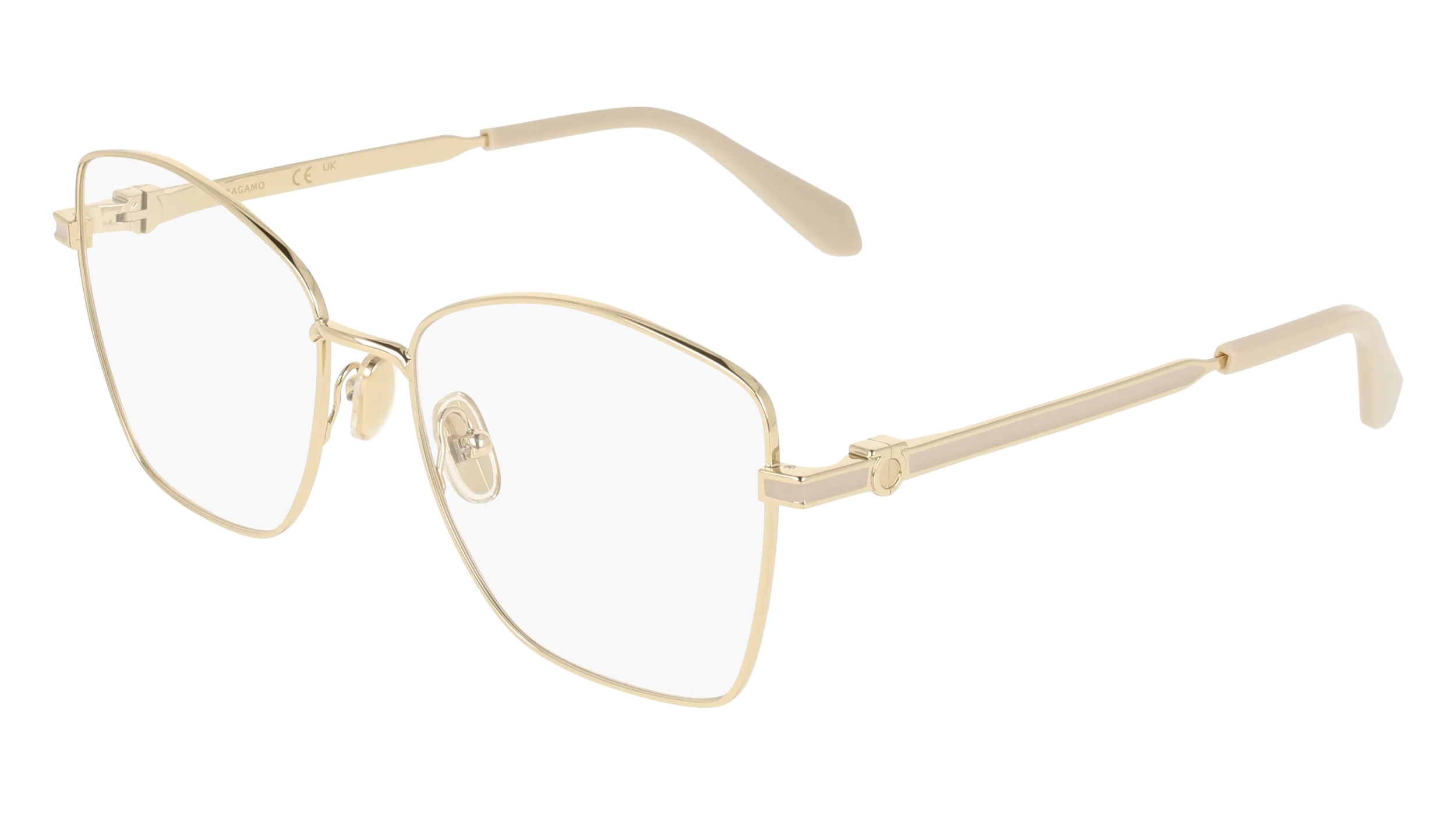 Ferragamo SF2242 710 Montature da vista Metallo Oro Squadrata Normale - immagine 1
