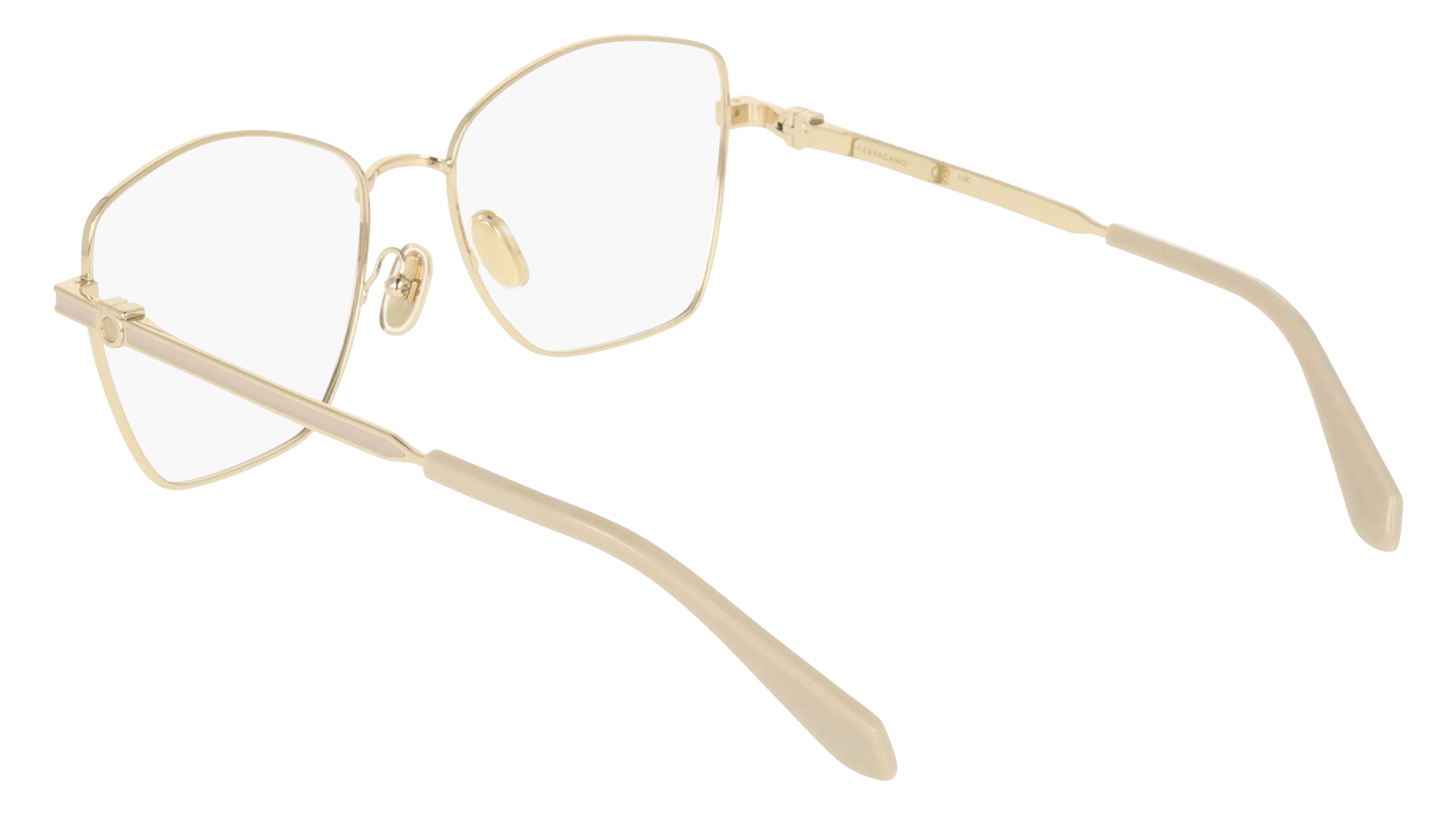 Ferragamo SF2242 710 Montature da vista Metallo Oro Squadrata Normale - immagine 4