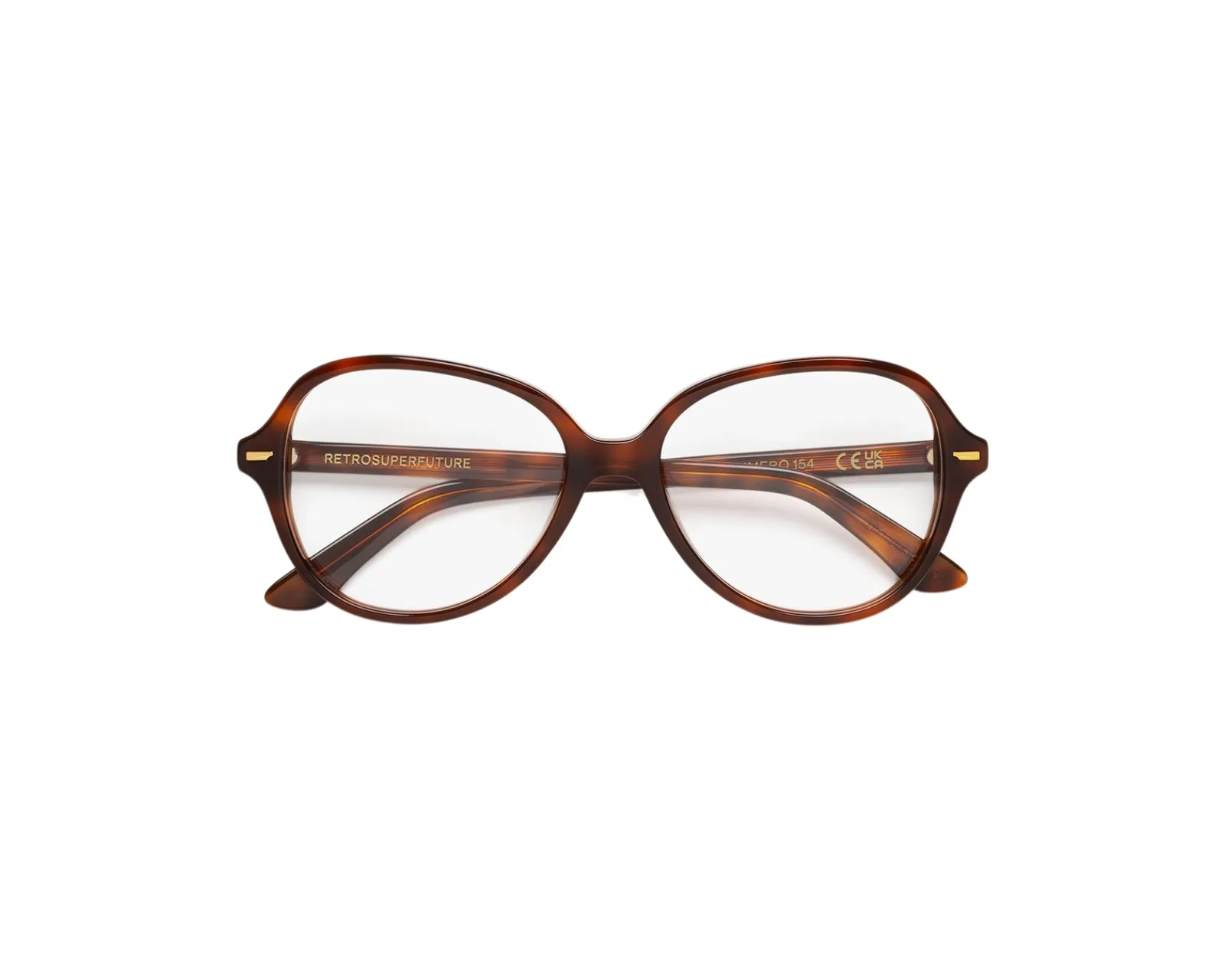 Retrosuperfuture UKL NUMERO 154 HAVANA Montature da vista Acetato Havana Farfalla - immagine 2