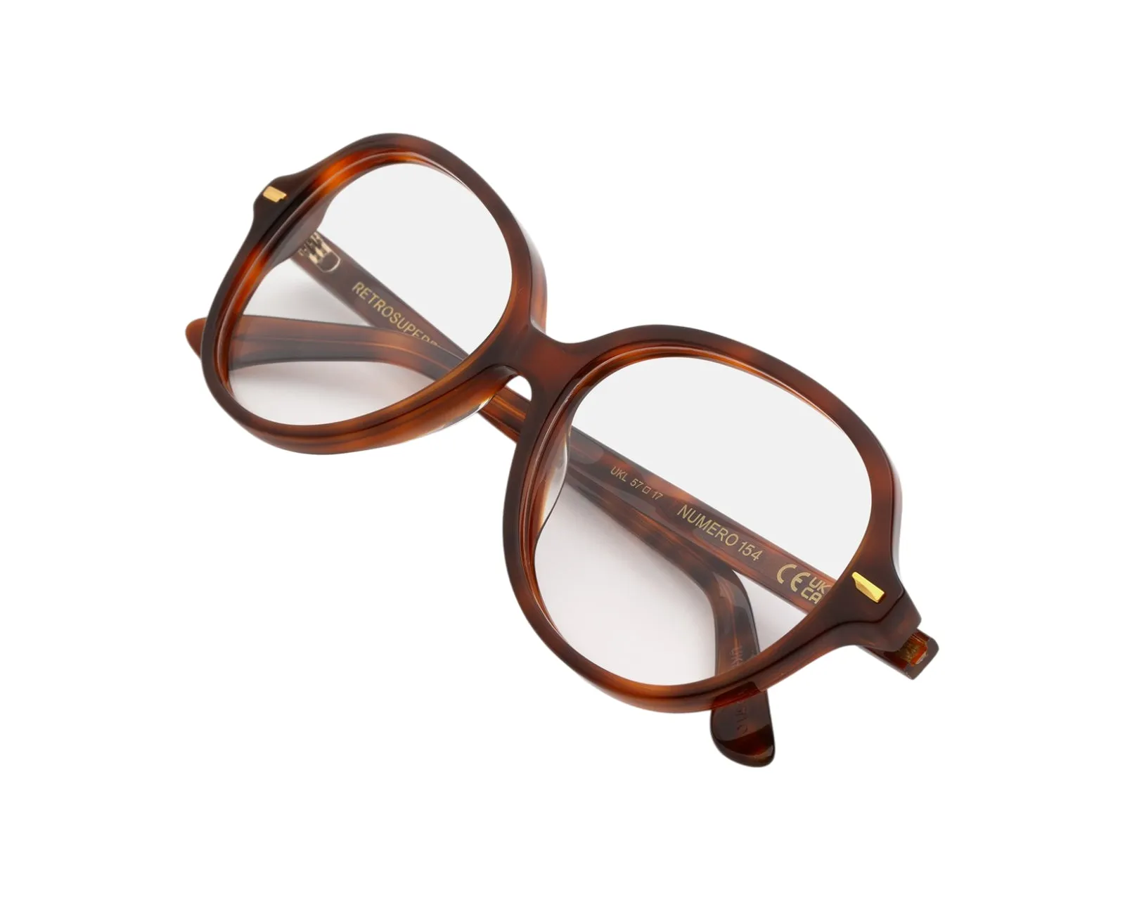 Retrosuperfuture UKL NUMERO 154 HAVANA Montature da vista Acetato Havana Farfalla - immagine 3