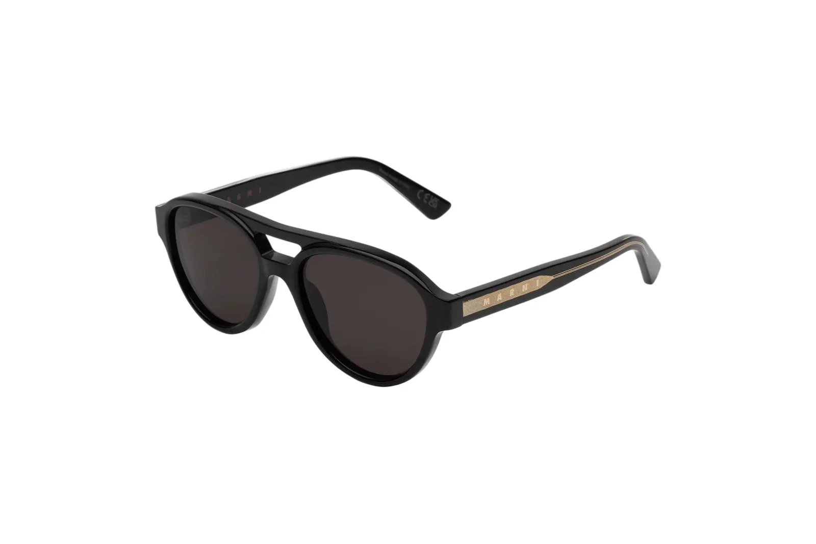 Marni 03H Zeanou Black Occhiali da sole Acetato Nero Nero Pilot Normale - immagine 1