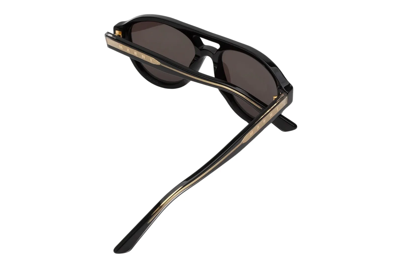 Marni 03H Zeanou Black Occhiali da sole Acetato Nero Nero Pilot Normale - immagine 3