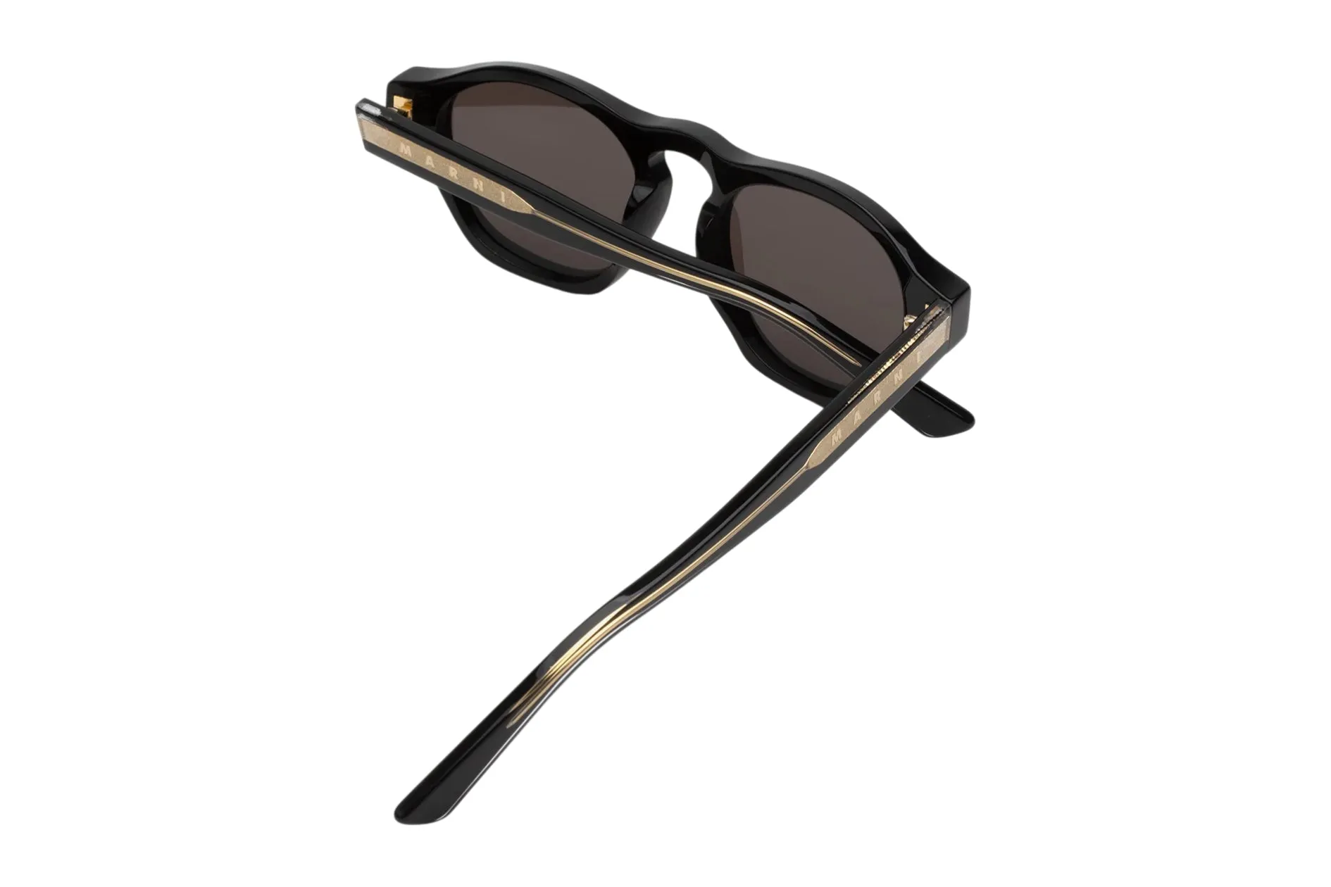Marni NGR Yunari Black Occhiali da sole Acetato Nero Nero Geometrica Normale - immagine 3