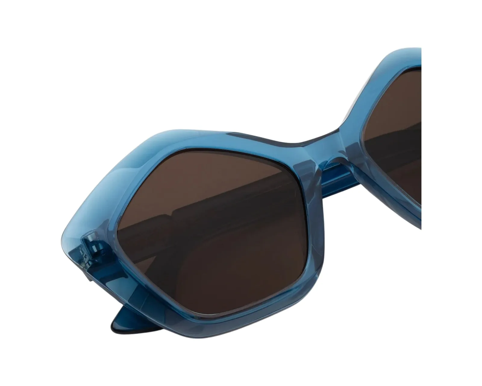 Marni 8GT Eluvi Ocean Occhiali da sole Acetato Blu Marrone Geometrica Normale - immagine 3