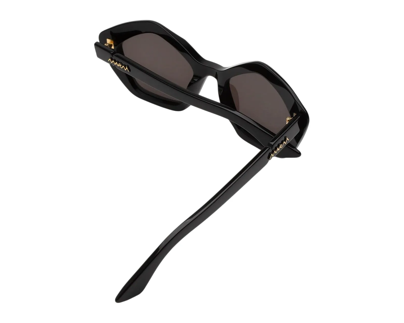 Marni 4ZA Eluvi Black Occhiali da sole Acetato Nero Nero Geometrica Normale - immagine 3