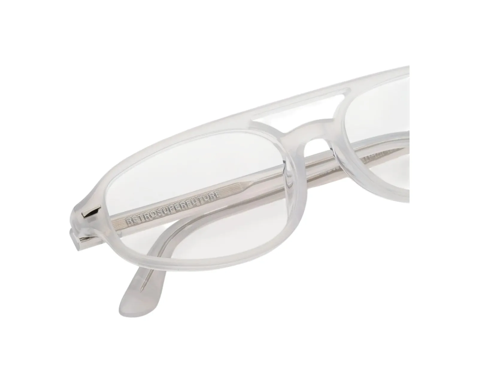 Retrosuperfuture 1M5 NUMERO 153 NUVOLA Montature da vista Acetato Grigio Pilot - immagine 3