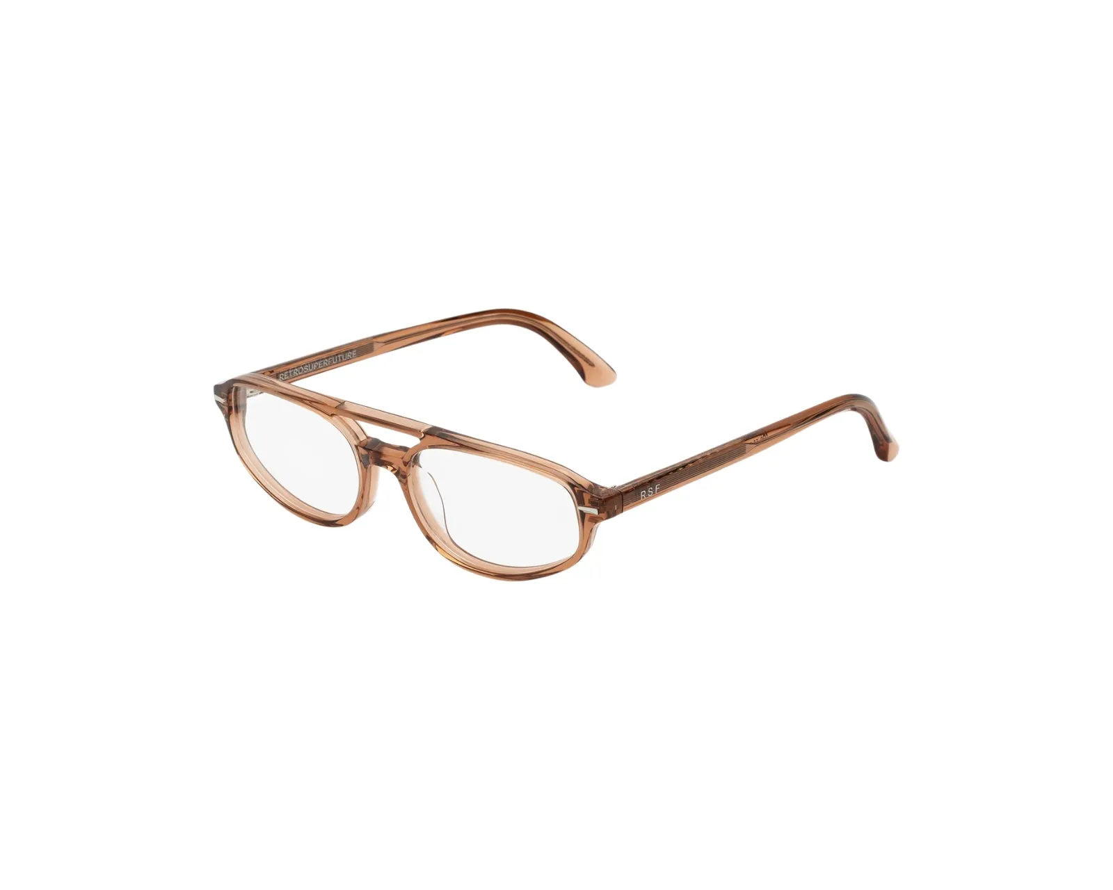 Retrosuperfuture 2P0 NUMERO 153 COLA Montature da vista Acetato Marrone Pilot - immagine 1