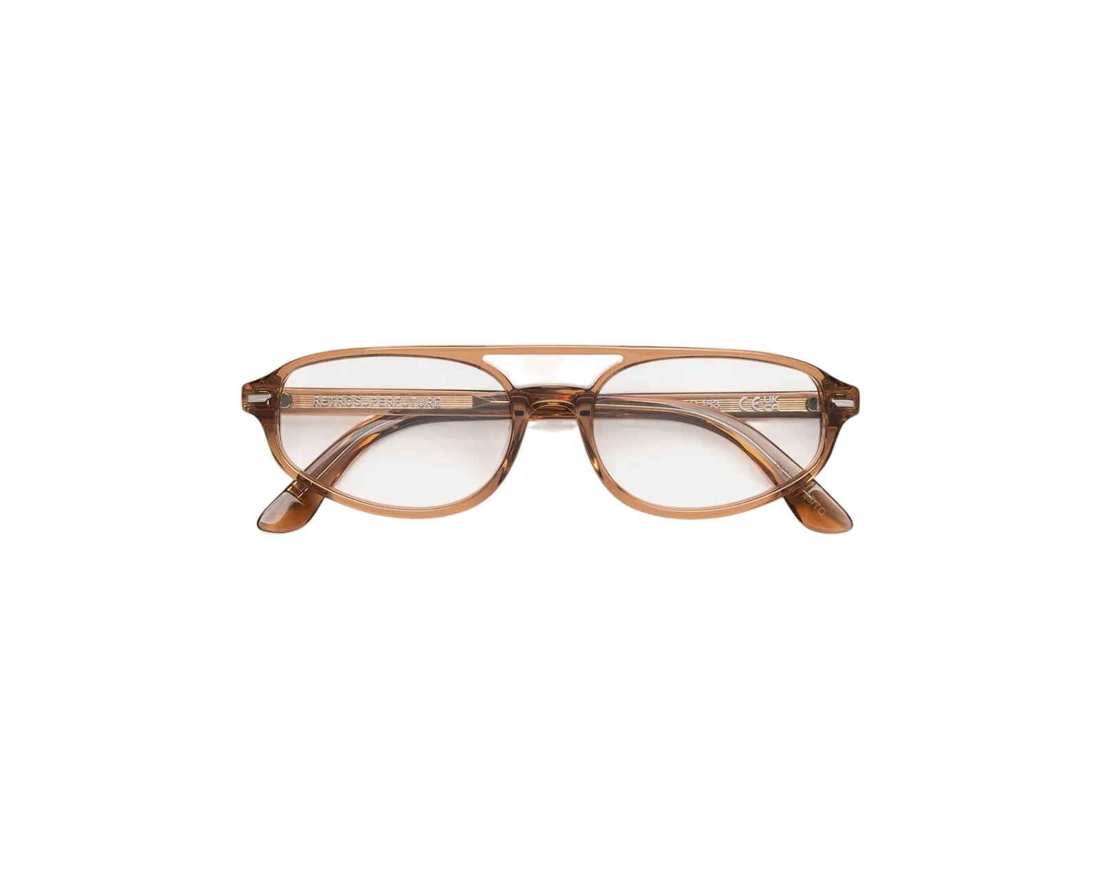 Retrosuperfuture 2P0 NUMERO 153 COLA Montature da vista Acetato Marrone Pilot - immagine 2