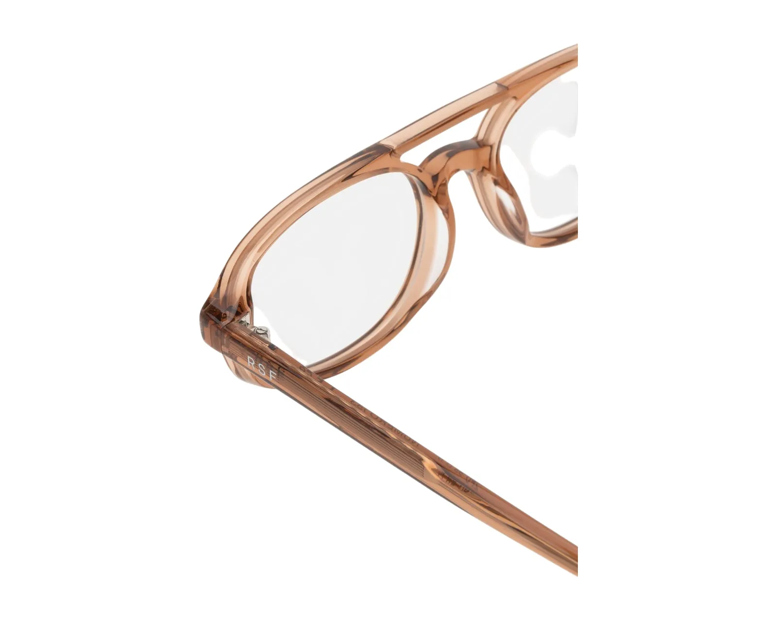 Retrosuperfuture 2P0 NUMERO 153 COLA Montature da vista Acetato Marrone Pilot - immagine 3