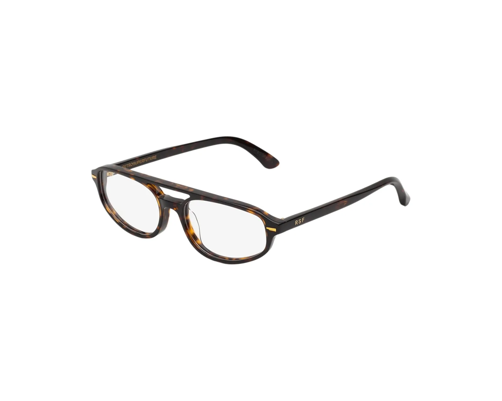 Retrosuperfuture 8K8 NUMERO 153 3627 Montature da vista Acetato Havana Pilot - immagine 1