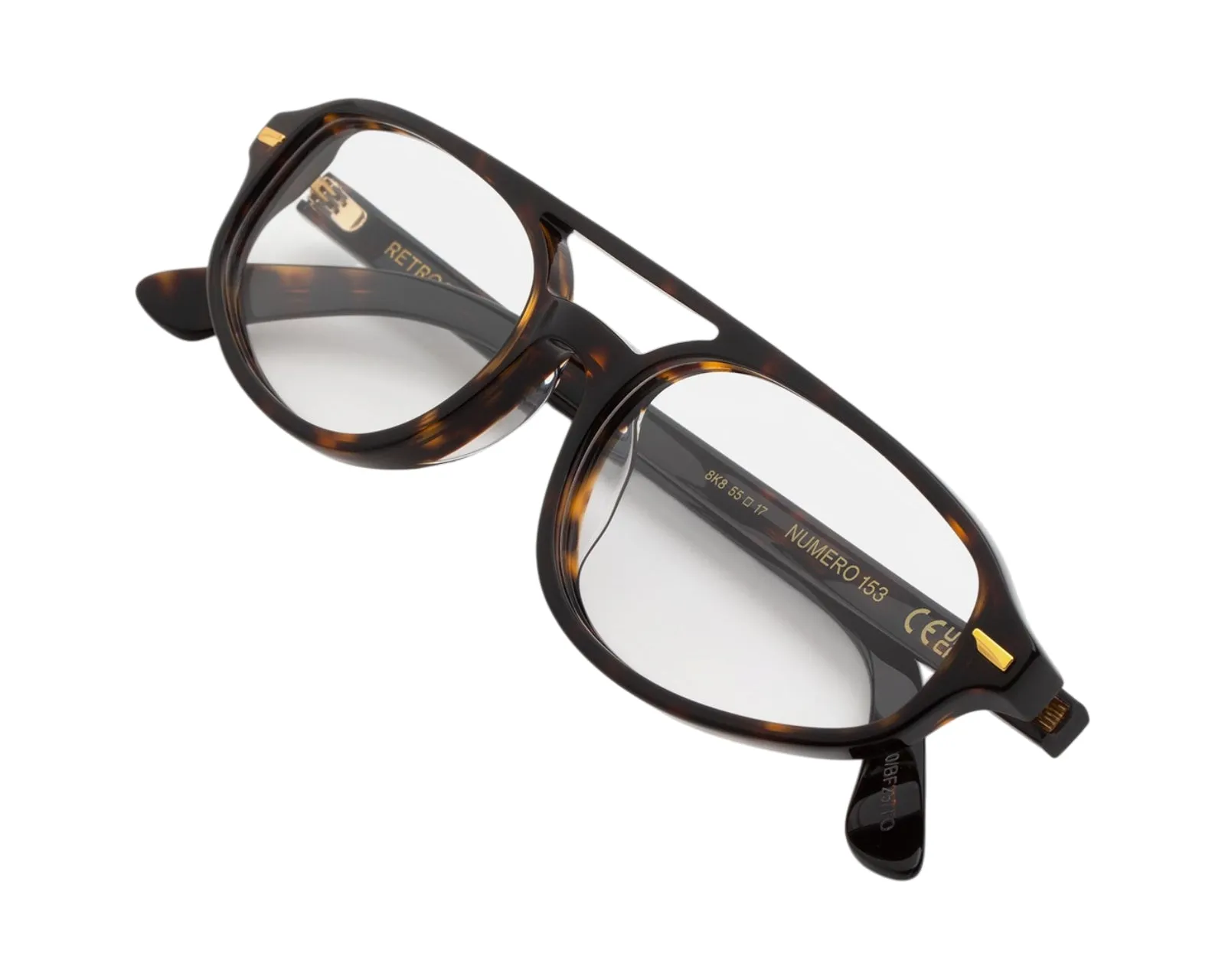 Retrosuperfuture 8K8 NUMERO 153 3627 Montature da vista Acetato Havana Pilot - immagine 3
