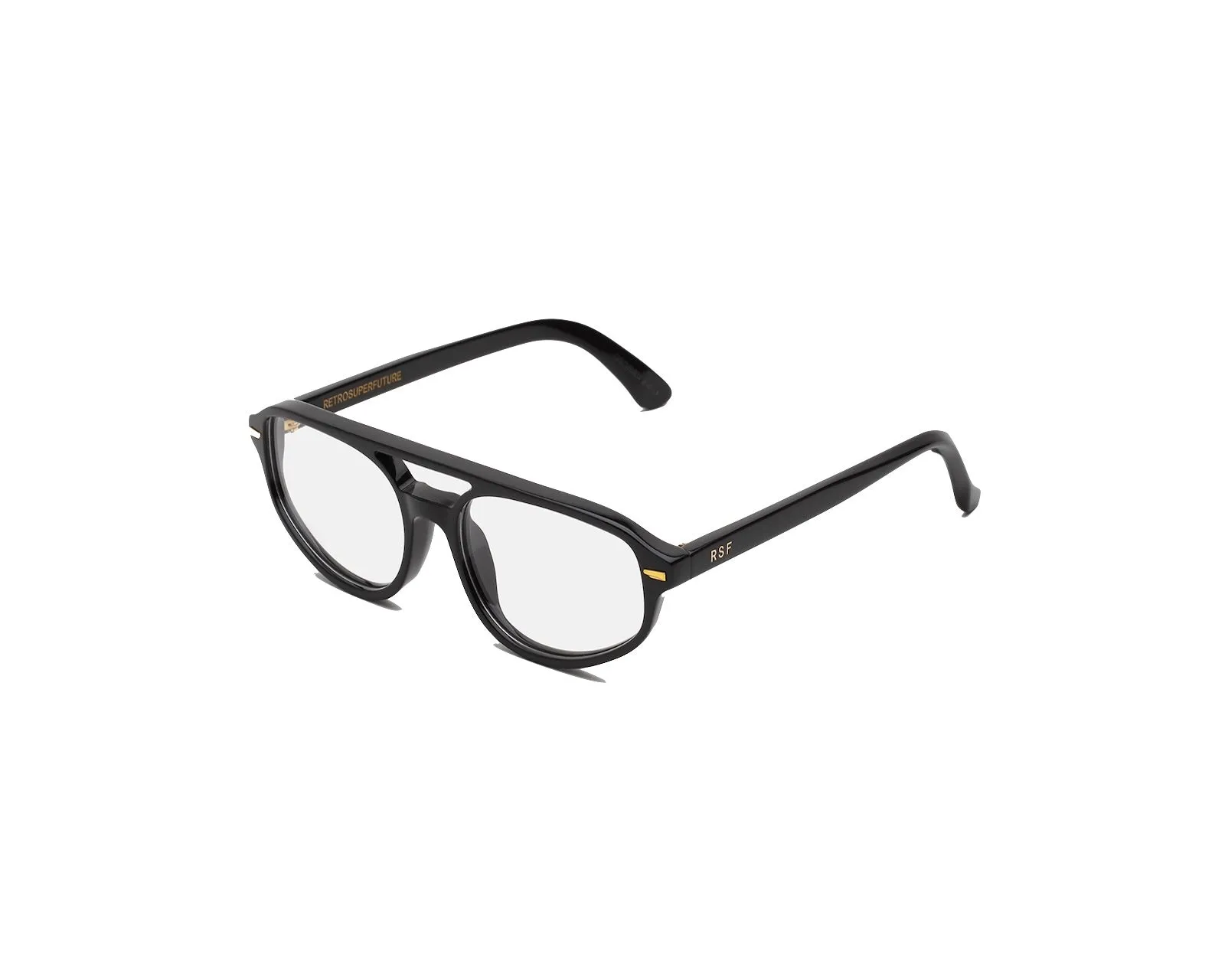 Retrosuperfuture 0SG NUMERO 153 BLACK Montature da vista Acetato Nero Pilot - immagine 1