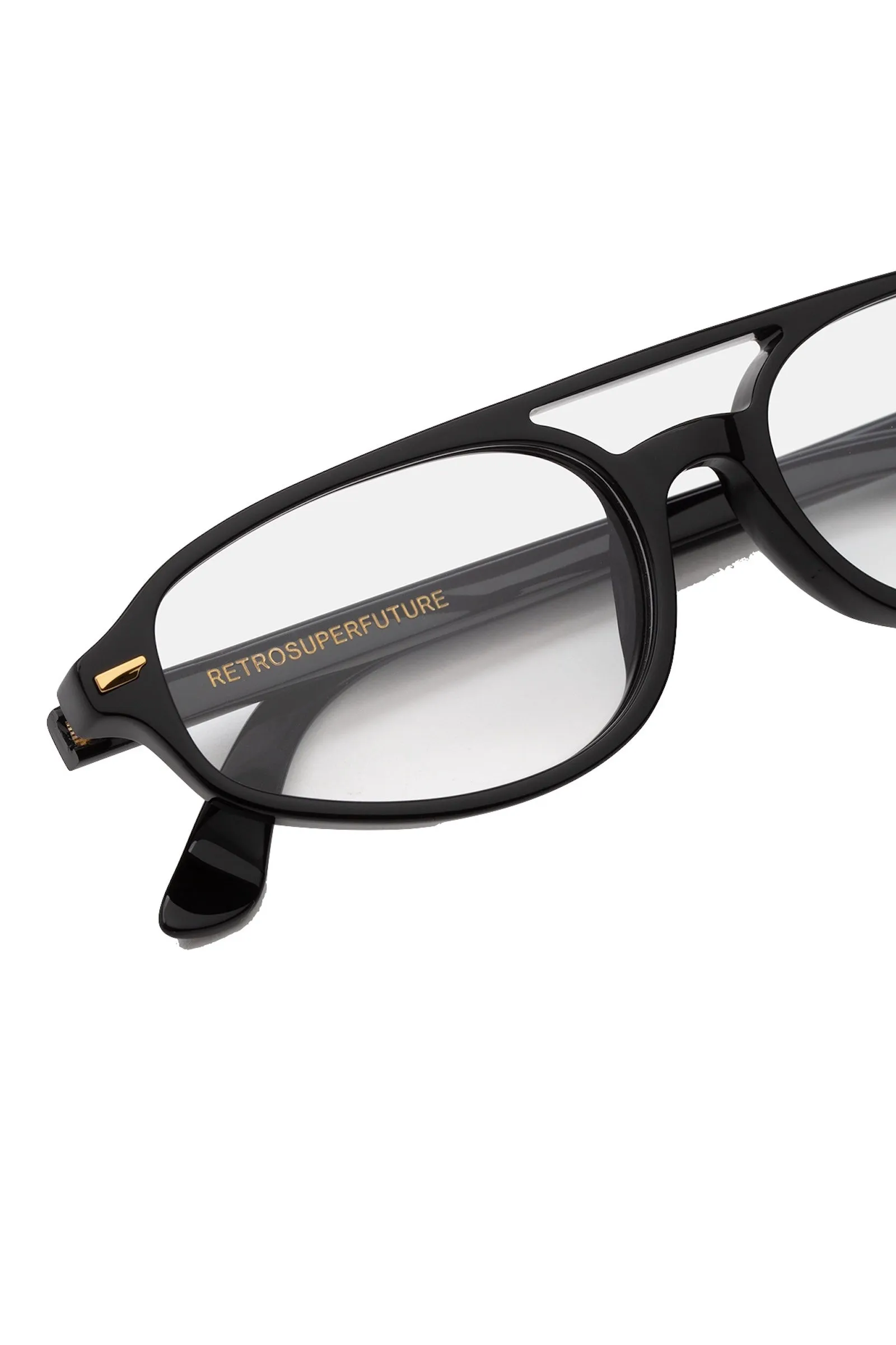 Retrosuperfuture 0SG NUMERO 153 BLACK Montature da vista Acetato Nero Pilot - immagine 3