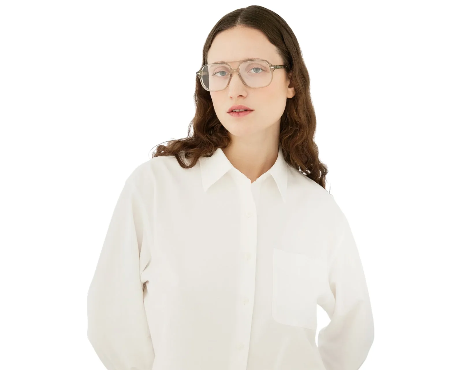 Retrosuperfuture 4D6 NUMERO 152 NEBBIA Montature da vista Acetato Grigio Squadrata - immagine 4