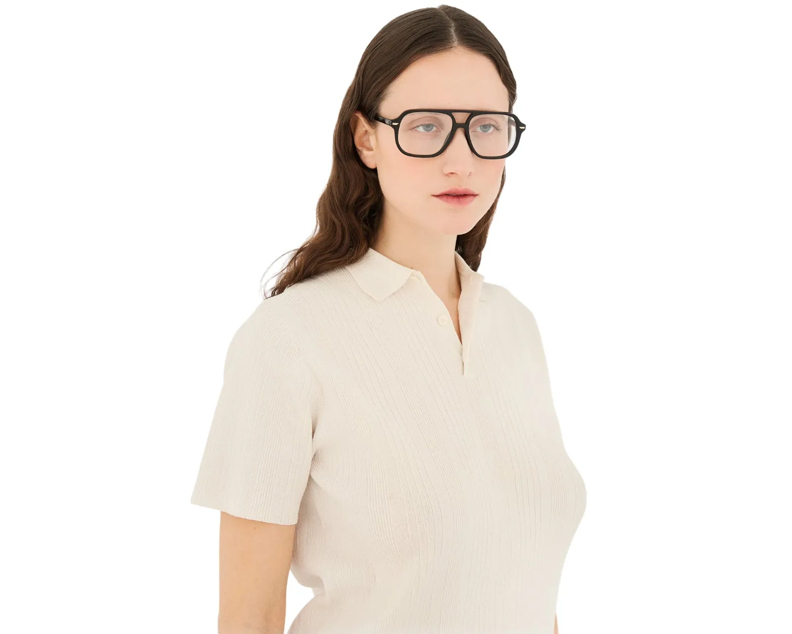 Retrosuperfuture Z7X NUMERO 152 BLACK Montature da vista Acetato Nero Squadrata - immagine 4