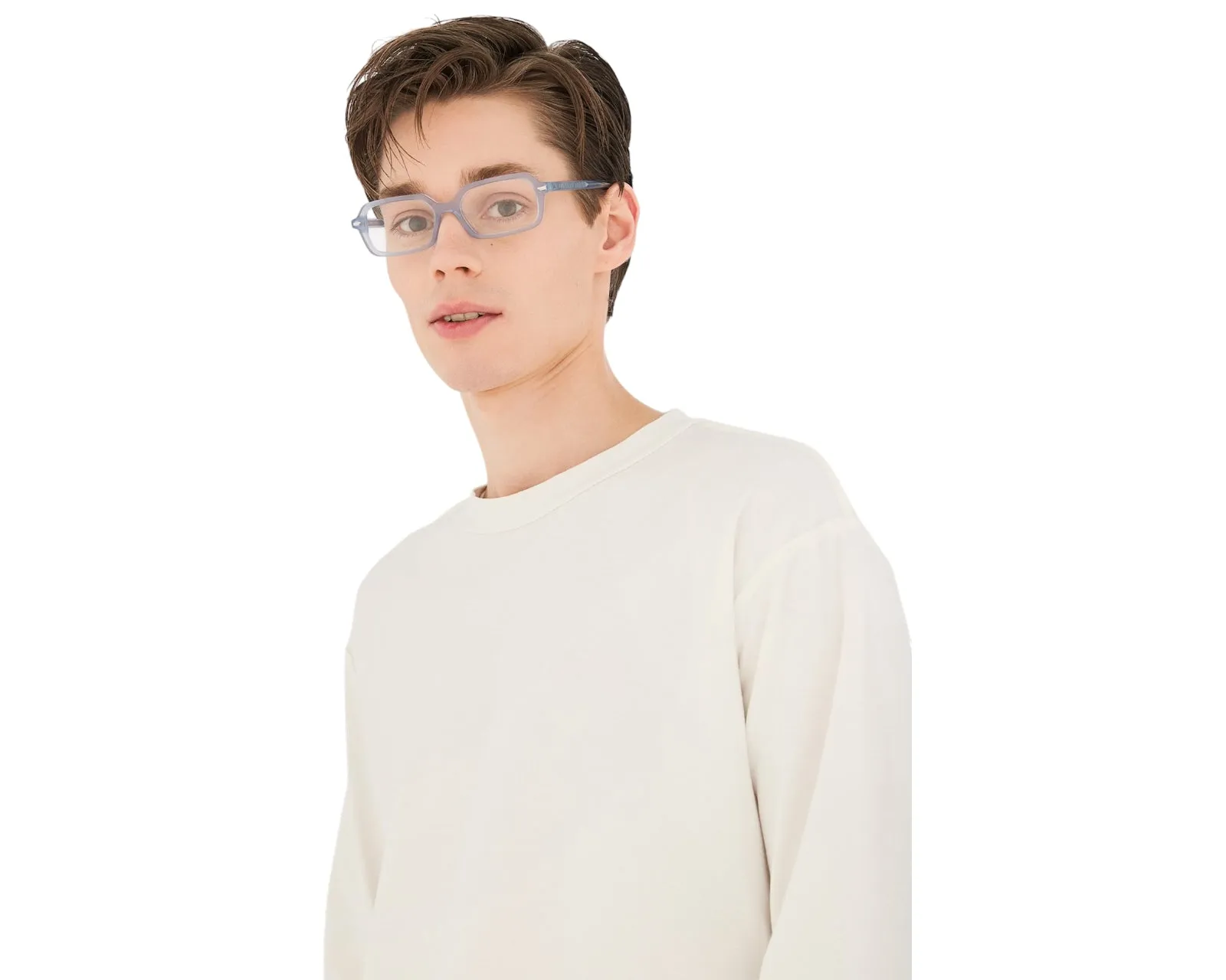 Retrosuperfuture KKW NUMERO 151 BELLA Montature da vista Acetato Azzurro Squadrata - immagine 3