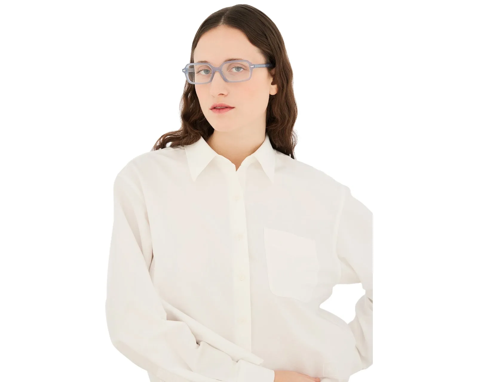 Retrosuperfuture KKW NUMERO 151 BELLA Montature da vista Acetato Azzurro Squadrata - immagine 4