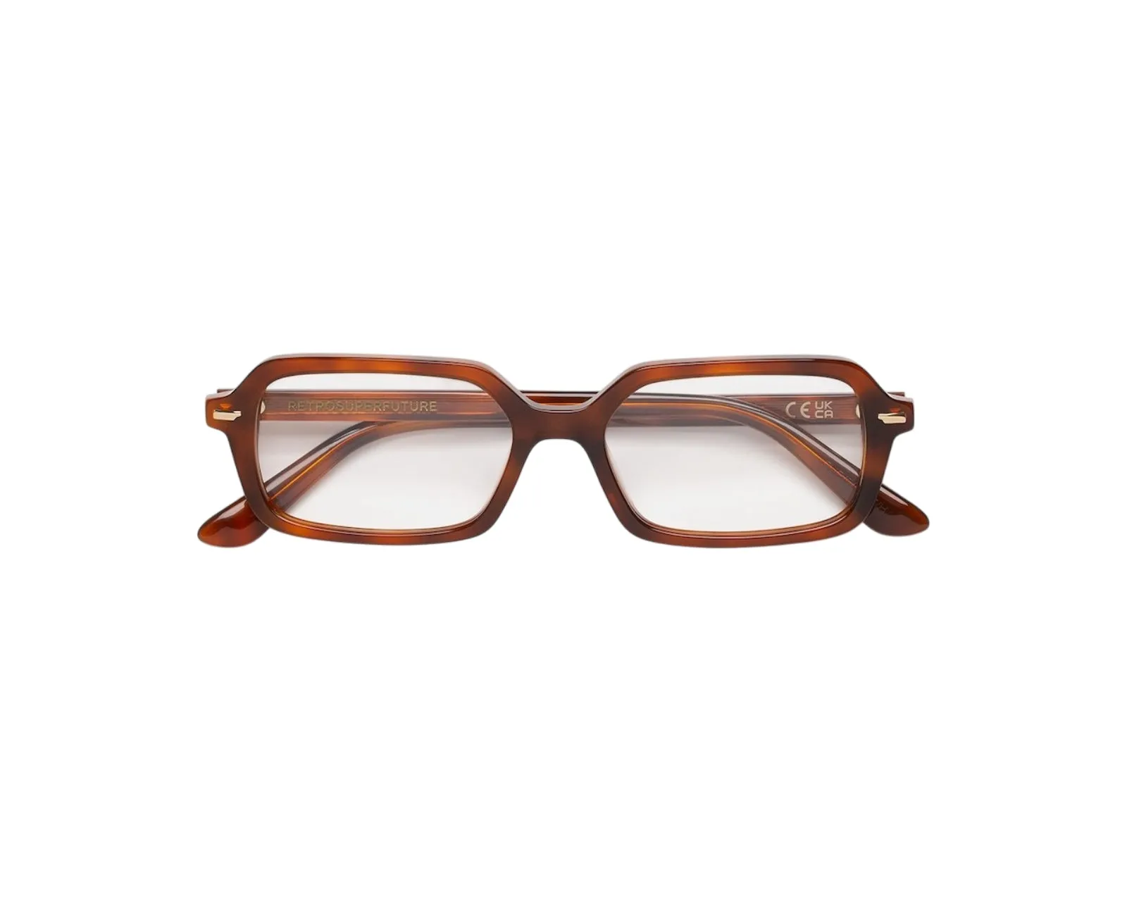 Retrosuperfuture QJP NUMERO 151 TABACCO Montature da vista Acetato Havana Squadrata - immagine 2