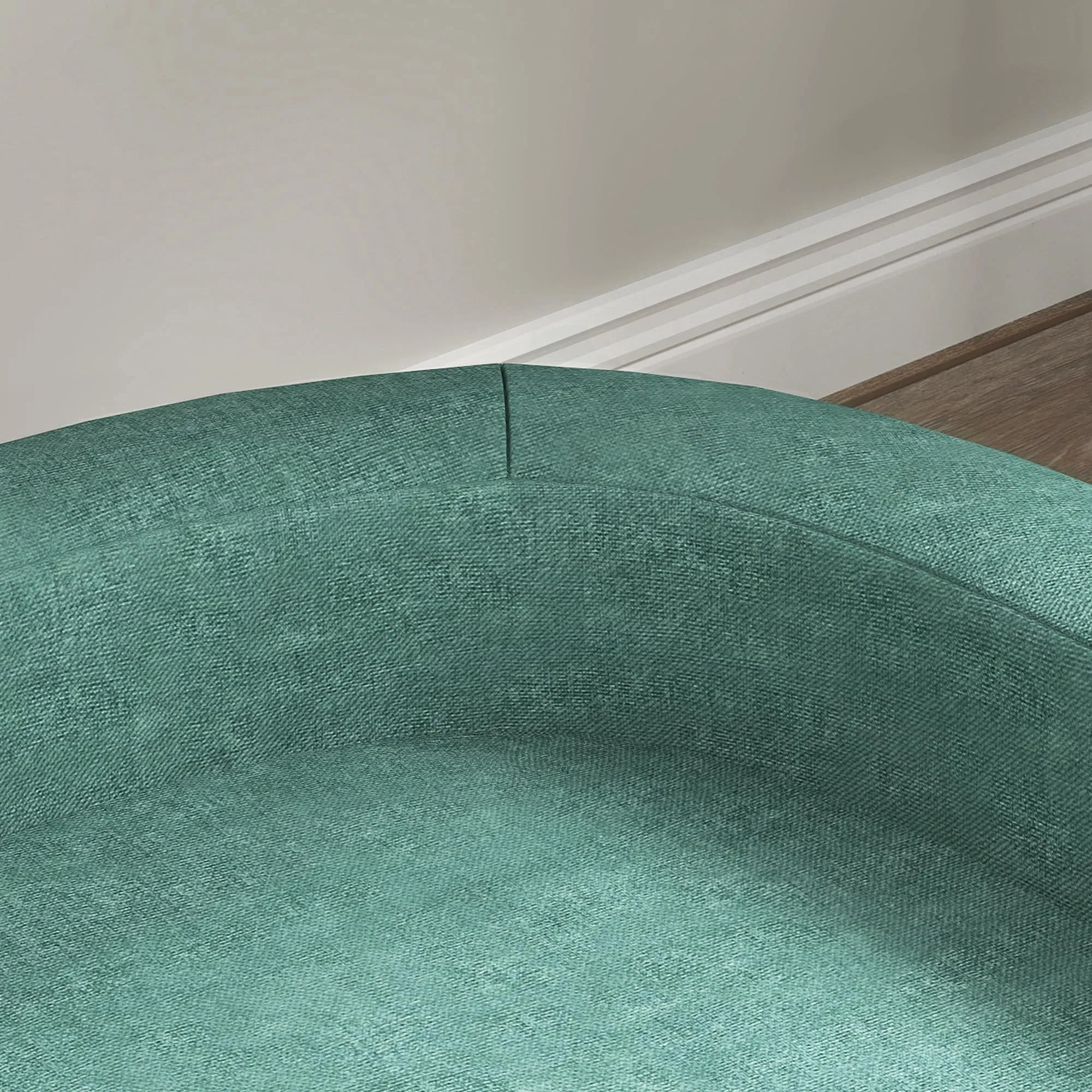 PawHut Divano per Cani Taglia Grande Gambe Rialzate 98x67x25cm Verde Chiaro - immagine 9