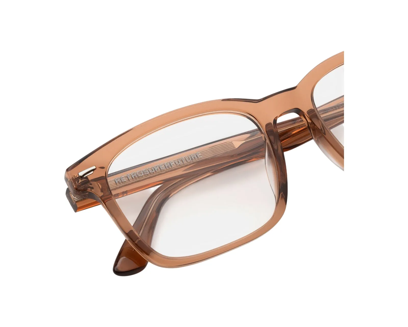 Retrosuperfuture R2P NUMERO 150 COLA Montature da vista Acetato Marrone Squadrata - immagine 3