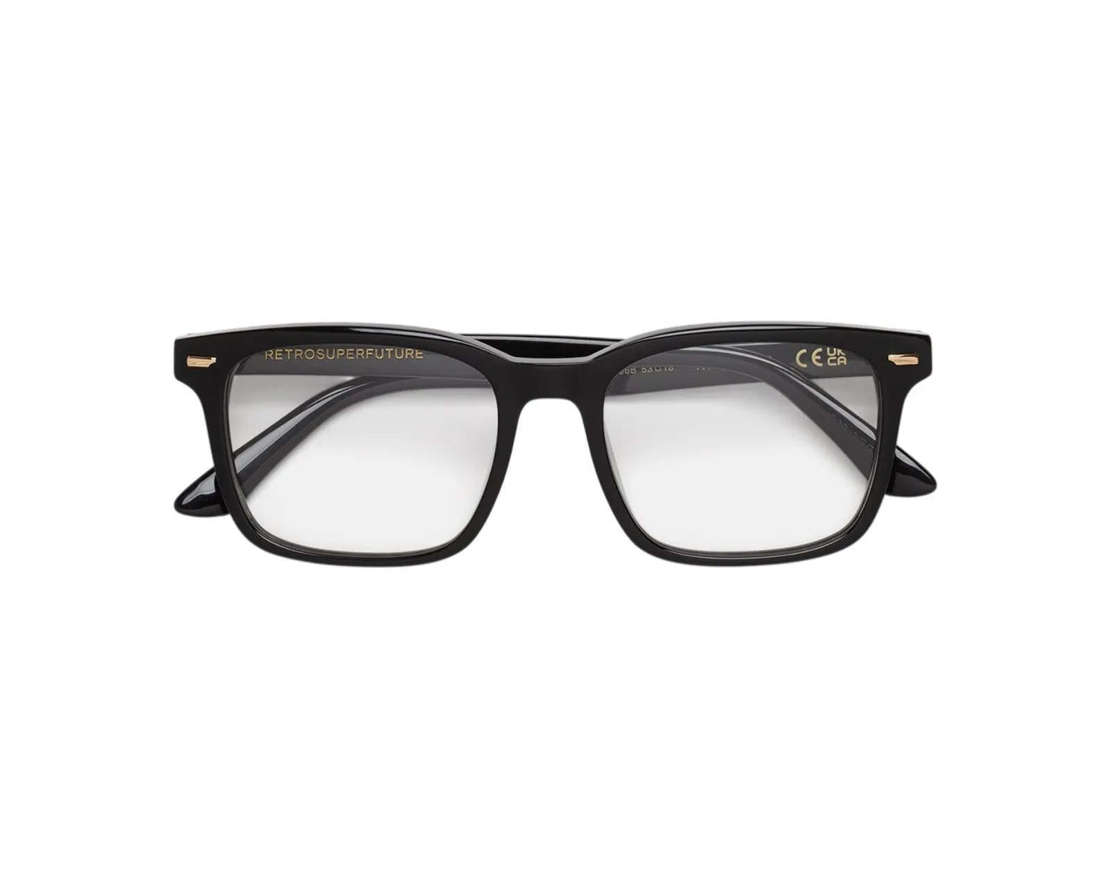 Retrosuperfuture 96B NUMERO 150 BLACK Montature da vista Acetato Nero Squadrata - immagine 2
