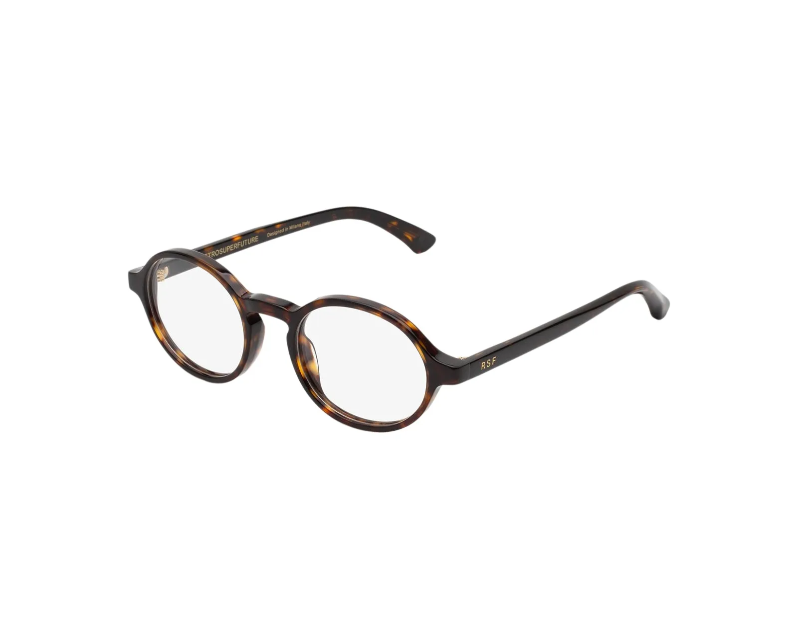 Retrosuperfuture PBQ NUMERO 140 HAVANA Montature da vista Acetato Havana Rotonda - immagine 1