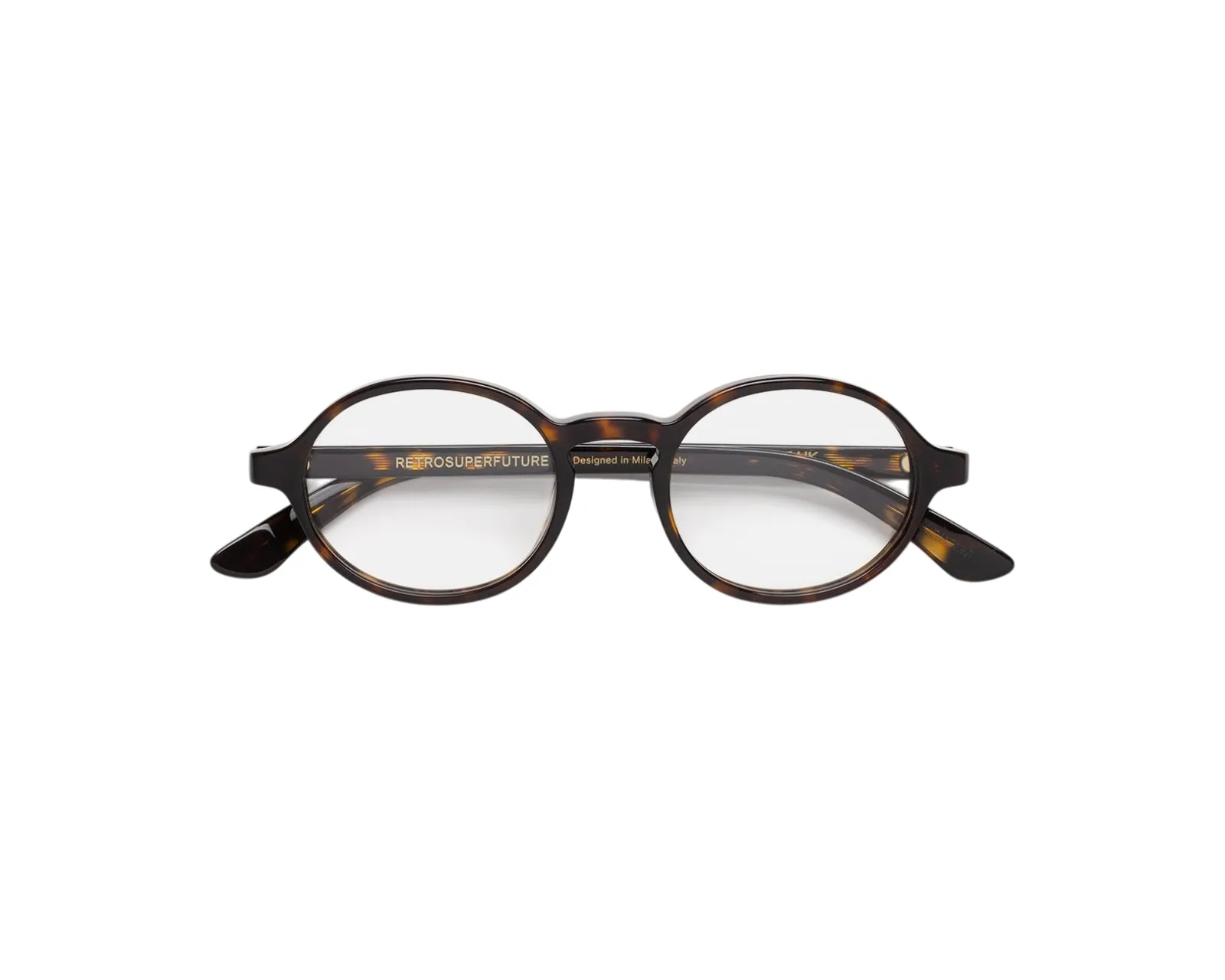 Retrosuperfuture PBQ NUMERO 140 HAVANA Montature da vista Acetato Havana Rotonda - immagine 2