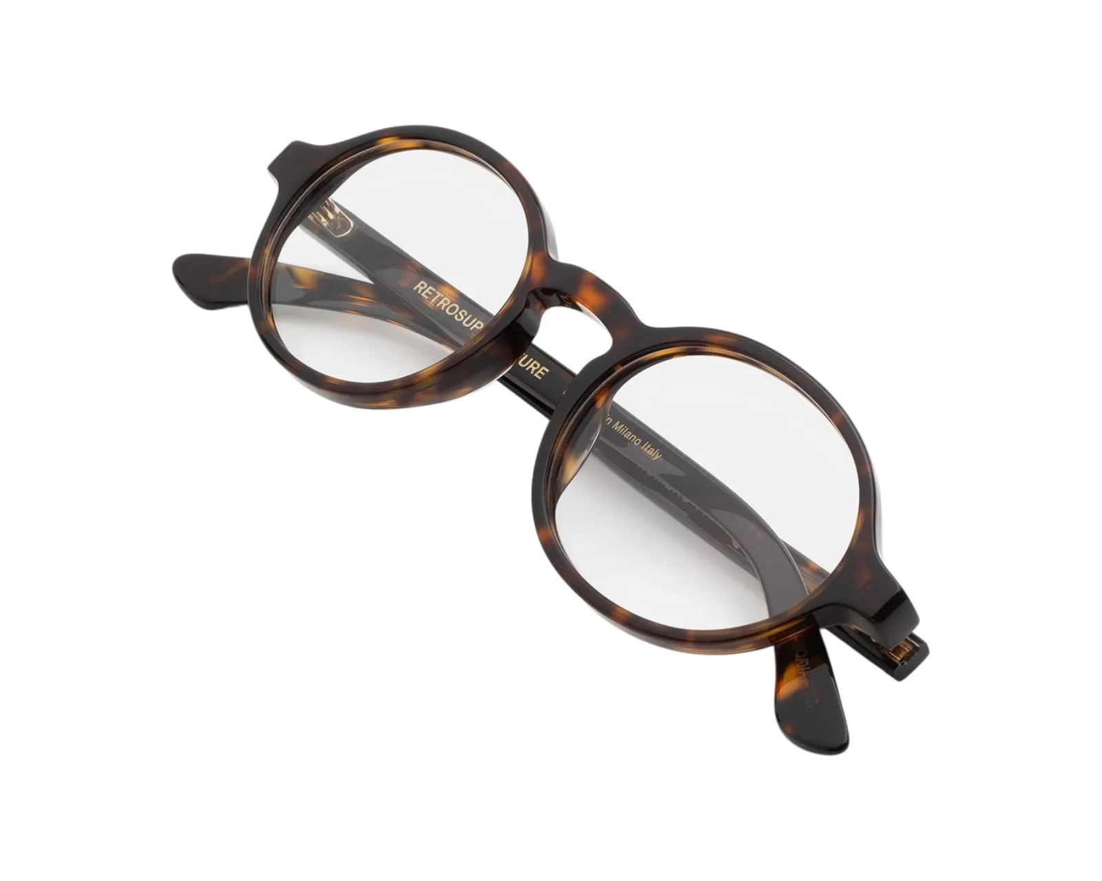 Retrosuperfuture PBQ NUMERO 140 HAVANA Montature da vista Acetato Havana Rotonda - immagine 3