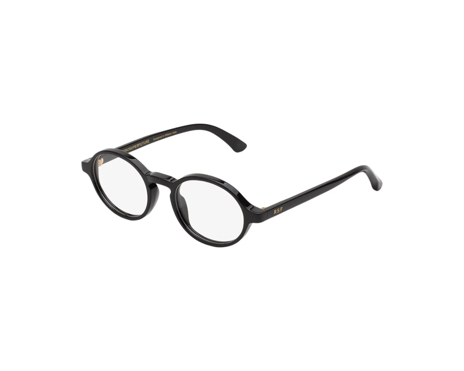 Retrosuperfuture D5B NUMERO 140 NERO Montature da vista Acetato Nero Rotonda - immagine 1