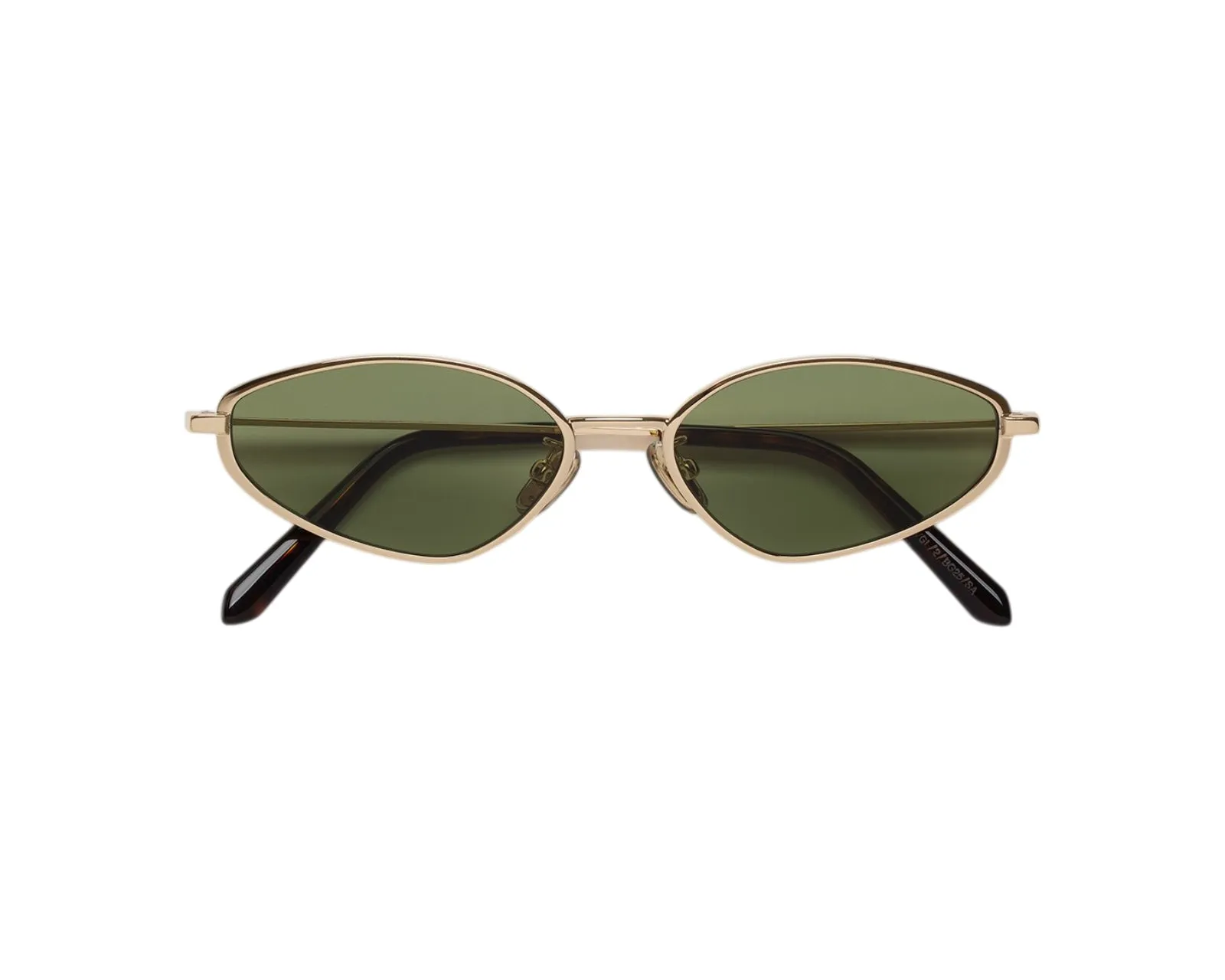 Retrosuperfuture VGI ZYRA CLASSIC Occhiali da sole Metallo Oro Verde Geometrica Normale - immagine 2