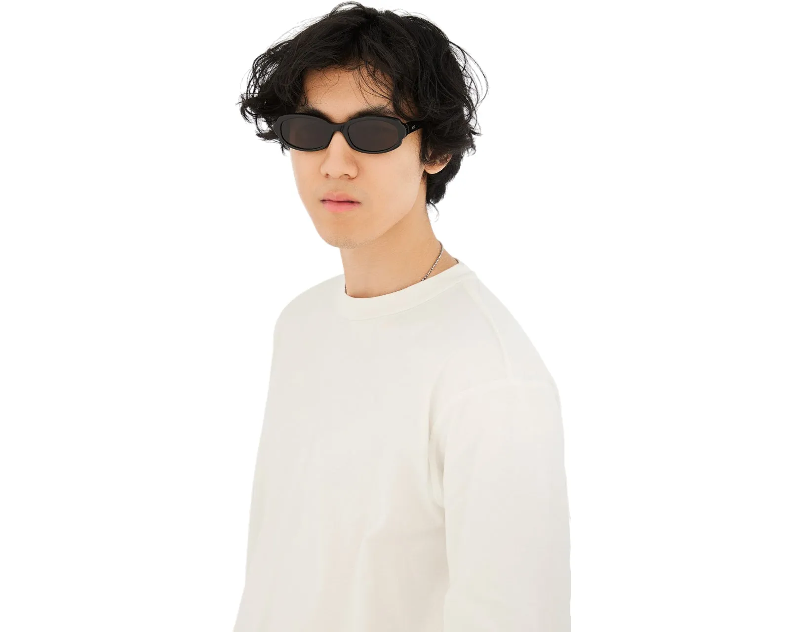 Retrosuperfuture HFO ESATTO BLACK Occhiali da sole Acetato Nero Nero Rotonda Normale - immagine 4