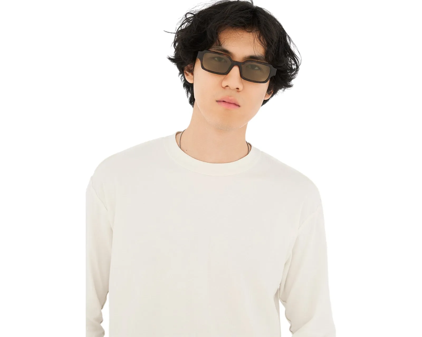 Retrosuperfuture 8ZE CARINO 3627 Occhiali da sole Acetato Havana Verde Squadrata Normale - immagine 4