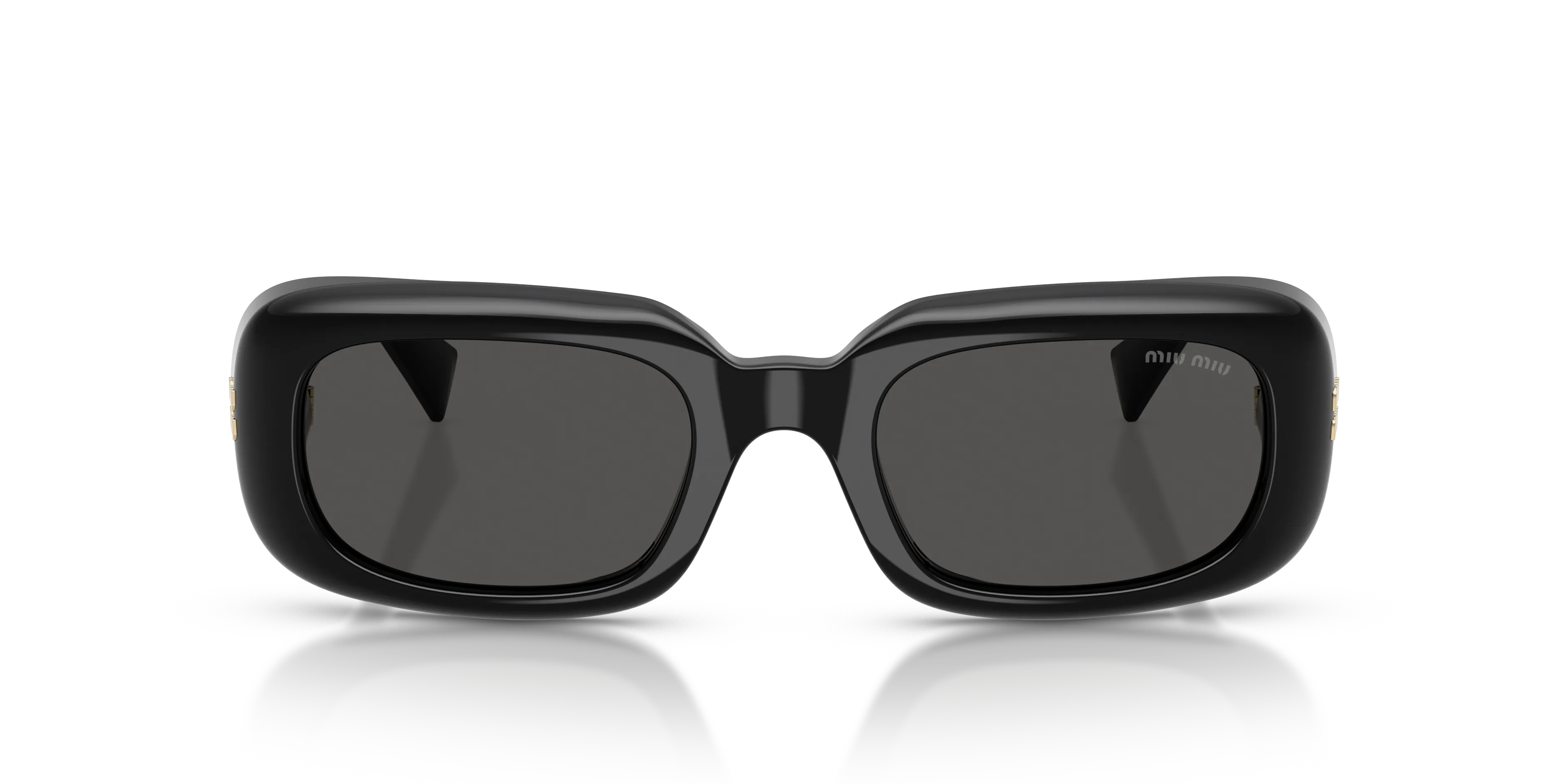Miu Miu MU B13S 16K08Z Occhiali da sole Acetato Nero Grigio Squadrata Normale - immagine 3
